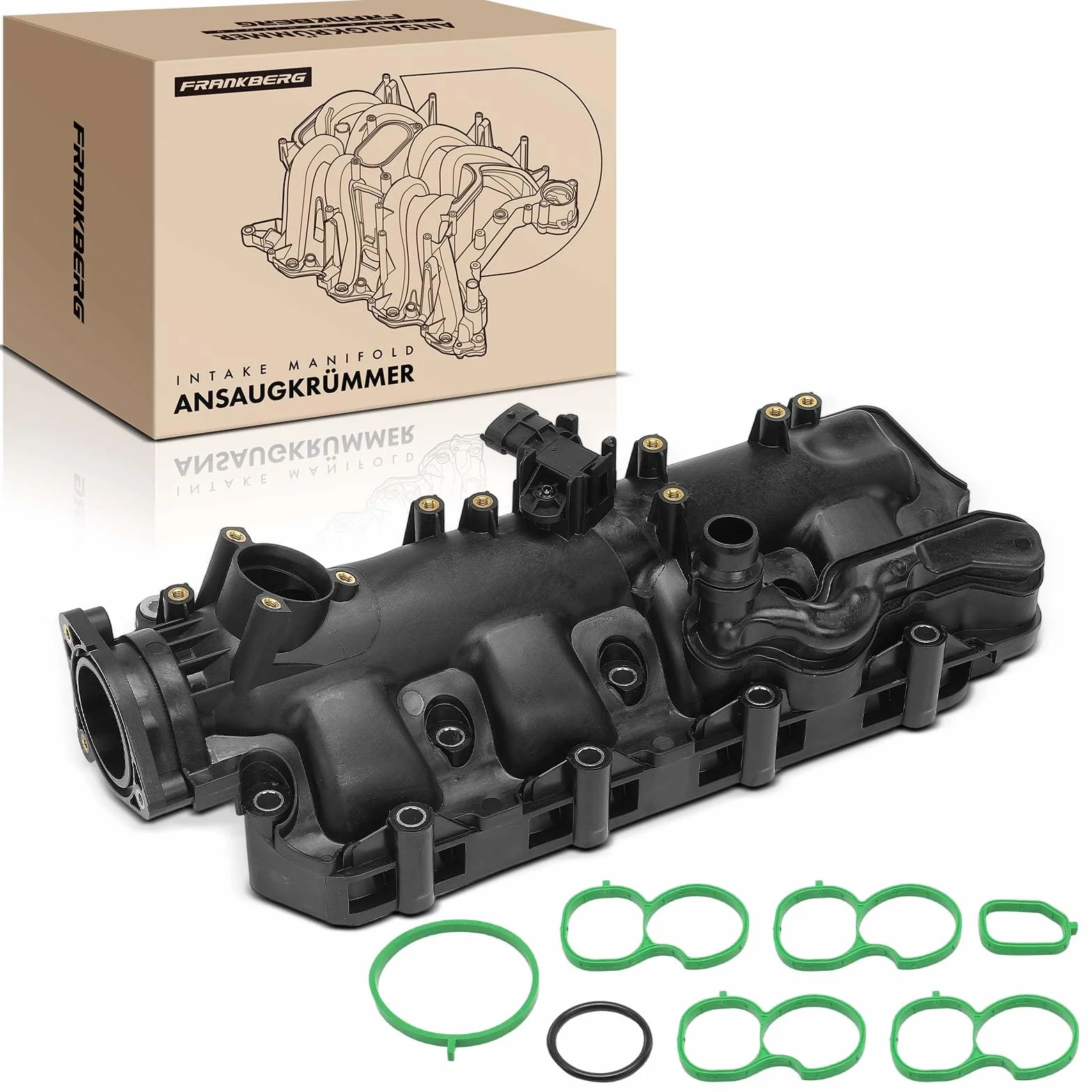 Frankberg Collettore di aspirazione Compatibile con Cono 955 1.6 JTDM Combo Tour X12 1.6 CDTi Bravo II 198 1.6 D MultiJet Grande Punto 199 1.6 D MultiJet Giulietta 940 1.6 JTDM 55231272