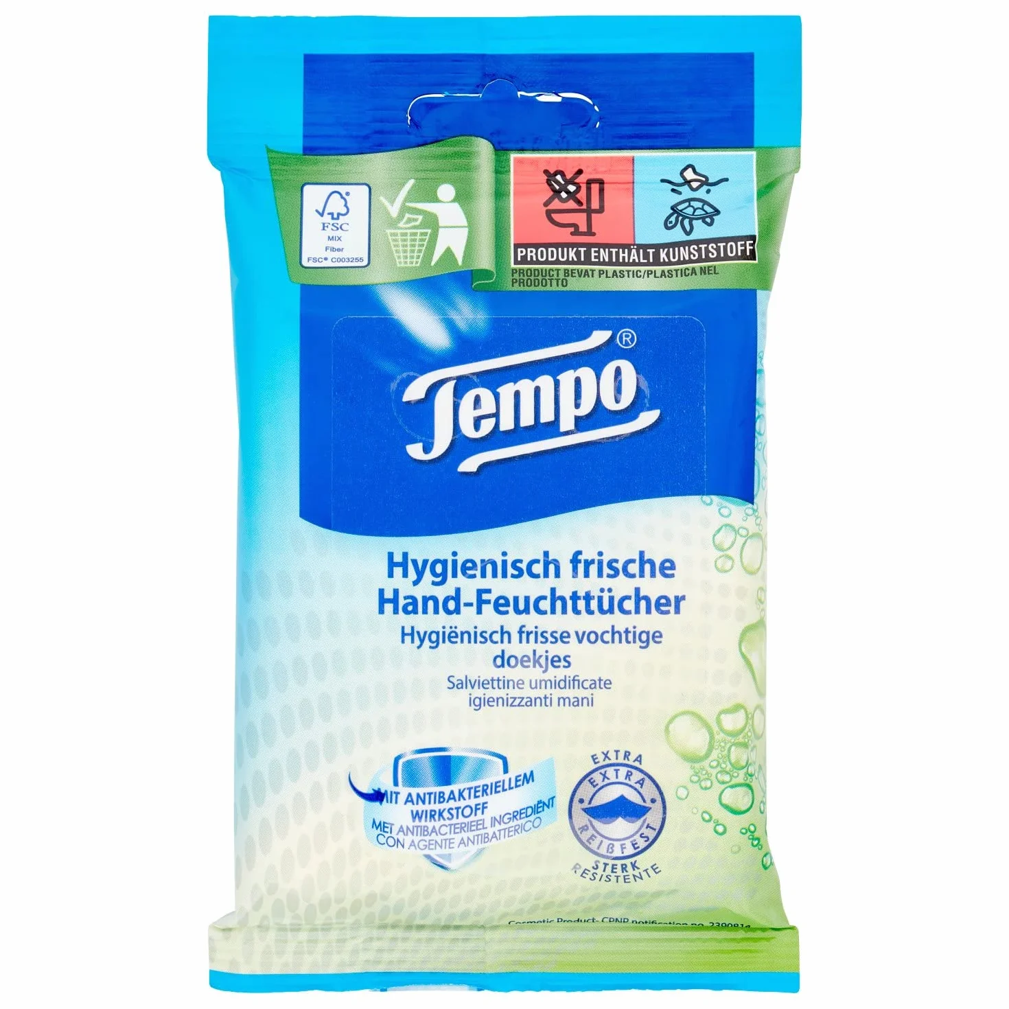 Tempo Salviette Fresh To Go Protect 5 Confezioni Da 10 Salviette