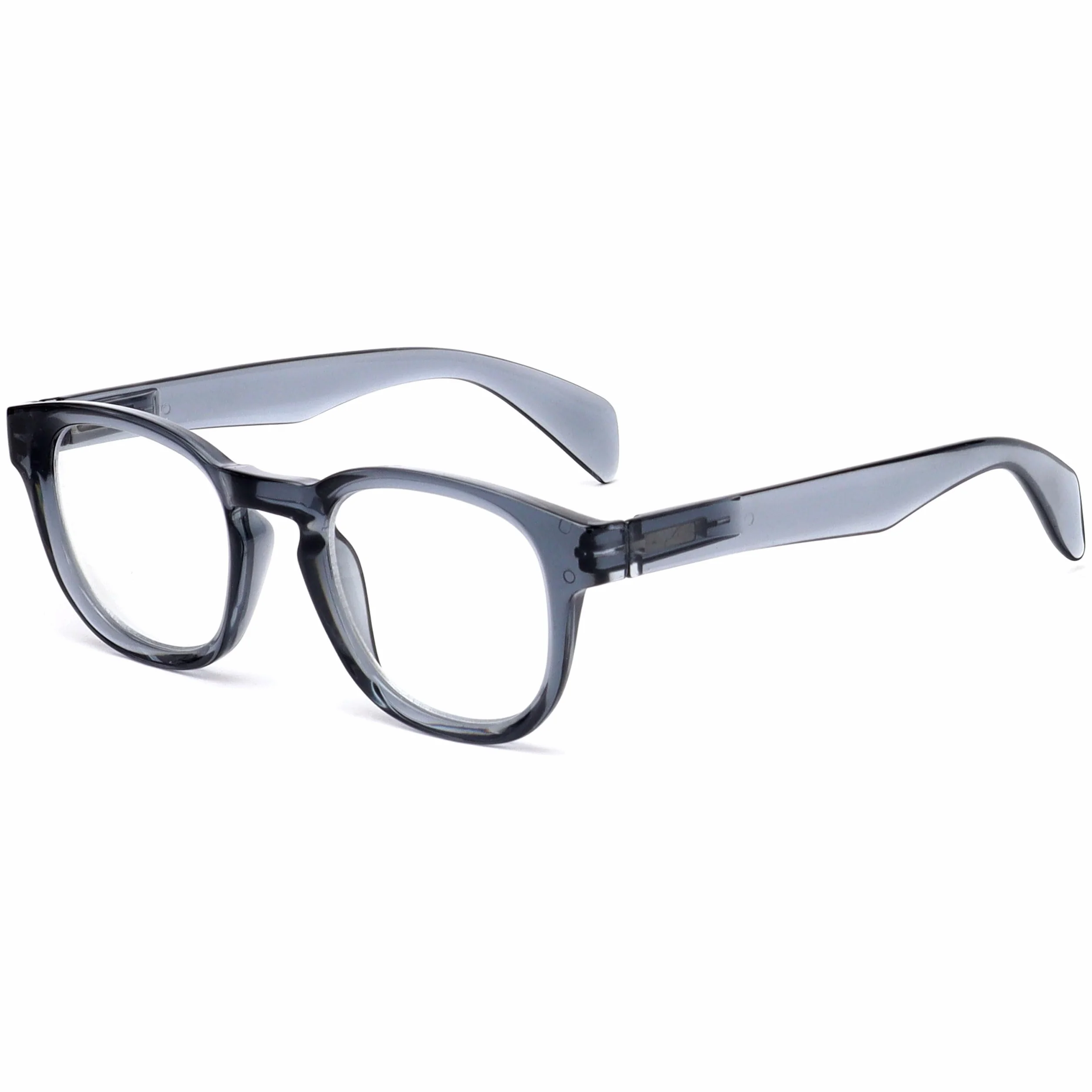 OPULIZE AWE Occhiali luce blu donna uomo Confezione 5 Occhiali da lettura Antibagliore computer gaming Protezione UV Rotondo retrò Nero Blu Verde Grigio Trasparente +2,50