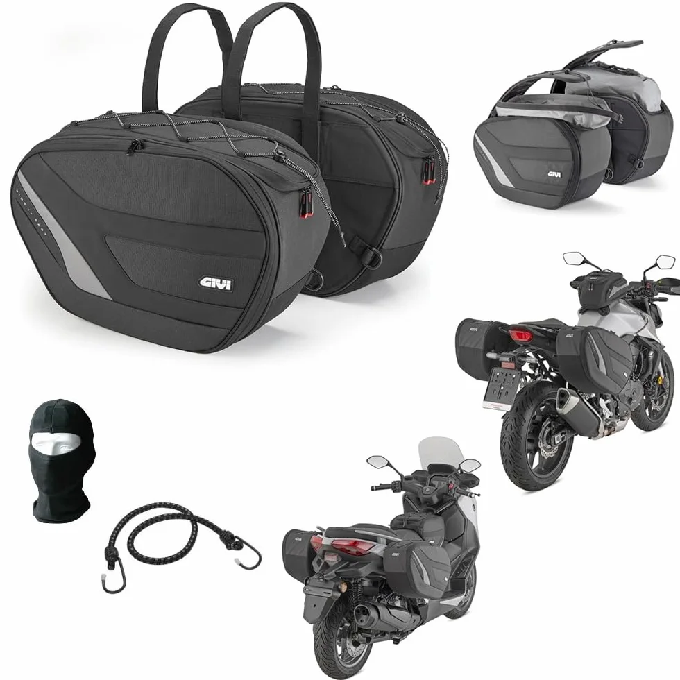 Borse Laterali Moto Scooter Yamaha T-MAX 560 40LT Espandibile Antipioggia