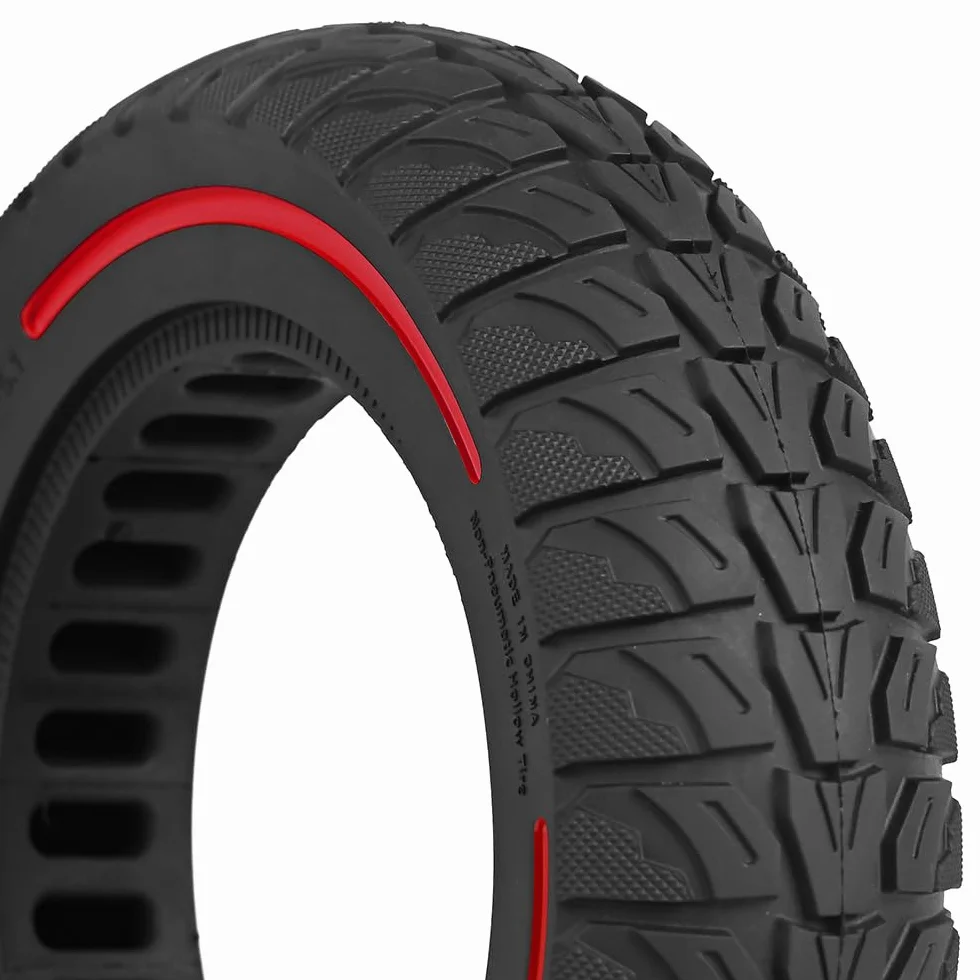 10 x 2,5 – 6,1 ruote di ricambio, pneumatici solidi da 10 pollici, per scooter elettrico KUGOO M4/M4 Pro, pneumatici di ricambio anteriori/posteriori, pneumatici pieni, antiscivolo