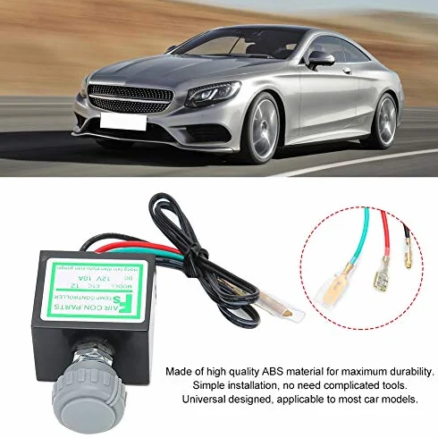 Condizionatore D'aria per Auto Termostato Elettronico 12V 24V ABS 10A Condizionatore D'aria per Auto Termostato Elettronico Interruttore di Temperatura Controllo Universale (12v)