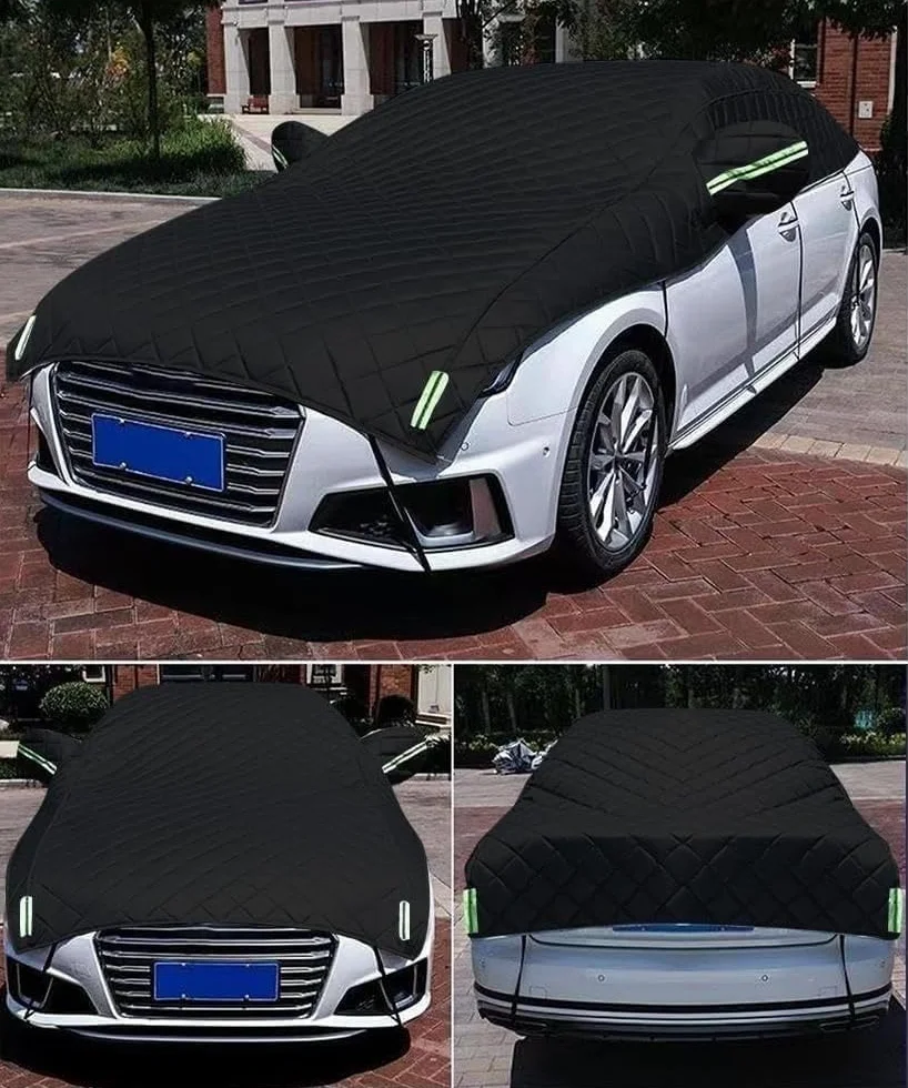 Telo Copriauto Antigrandine per Fiat 500 2007-2025, copertura auto Impermeabile, Telone Traspirante, Copri Auto Anti Vento e Antipolvere Protezione Dal Sole mu3le