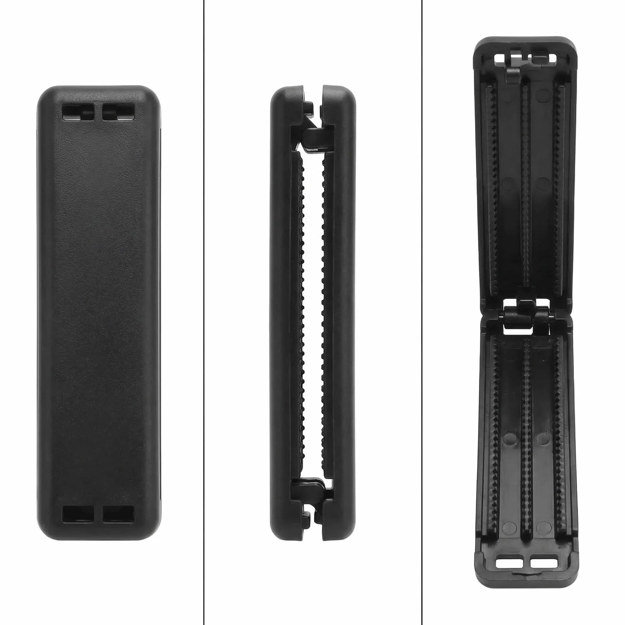 Blocca Cintura Sicurezza Auto, 2 Pezzi Regolatore Cintura in ABS, Gancio Ferma Cintura Universale, Antiscivolo per Cintura di Sicurezza Auto - Installazione Facile (Nero)
