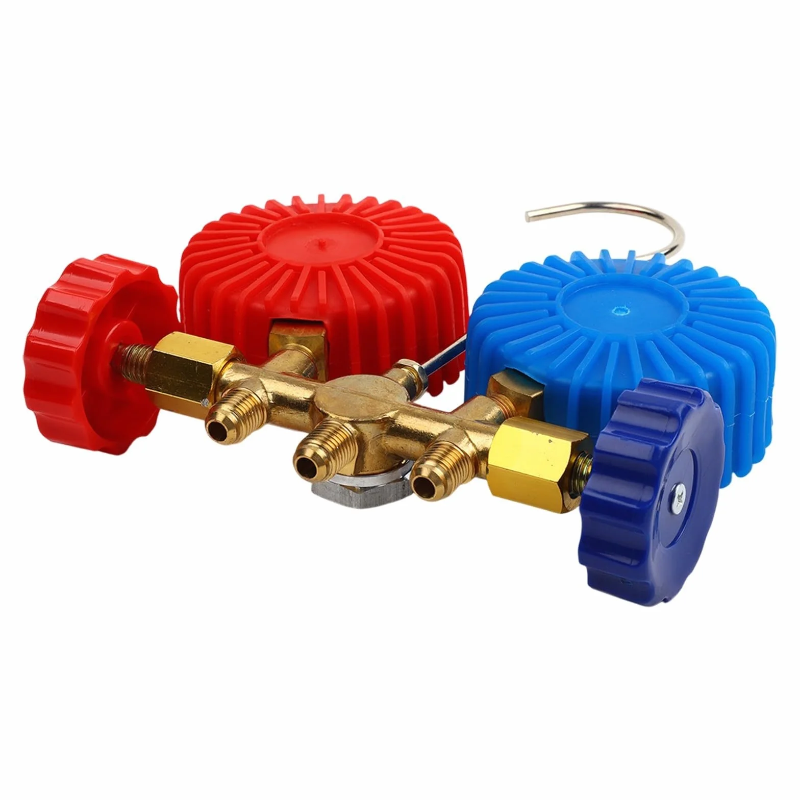 Set manometri AC R134a R12 R22 R404A 3 vie tubi 1,5 m valvola ottone custodia HVAC