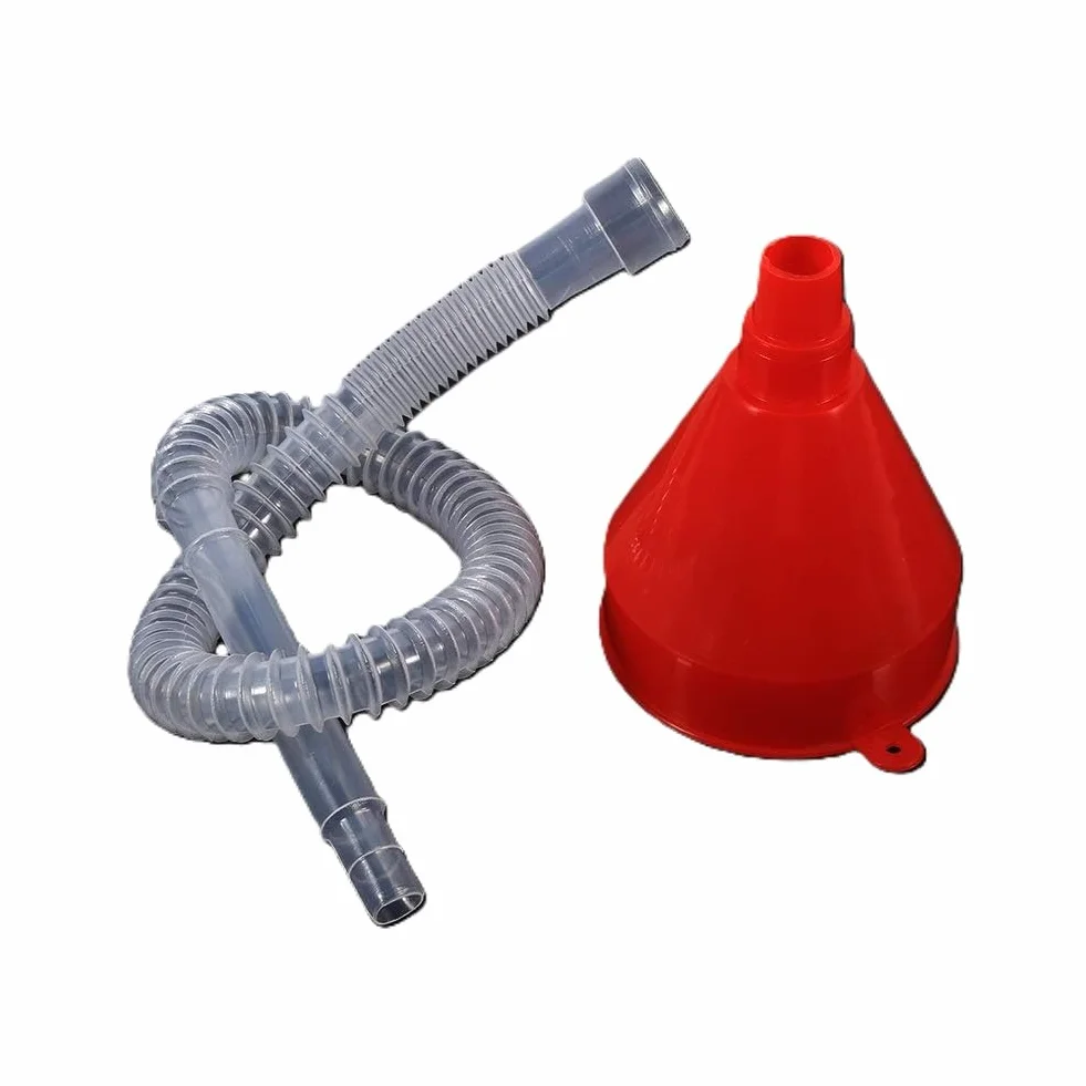 Imbuto Universale Auto con Beccuccio Lungo Flessibile Ø8 cm – per Olio, Benzina, Acqua, Antigelo, AdBlue