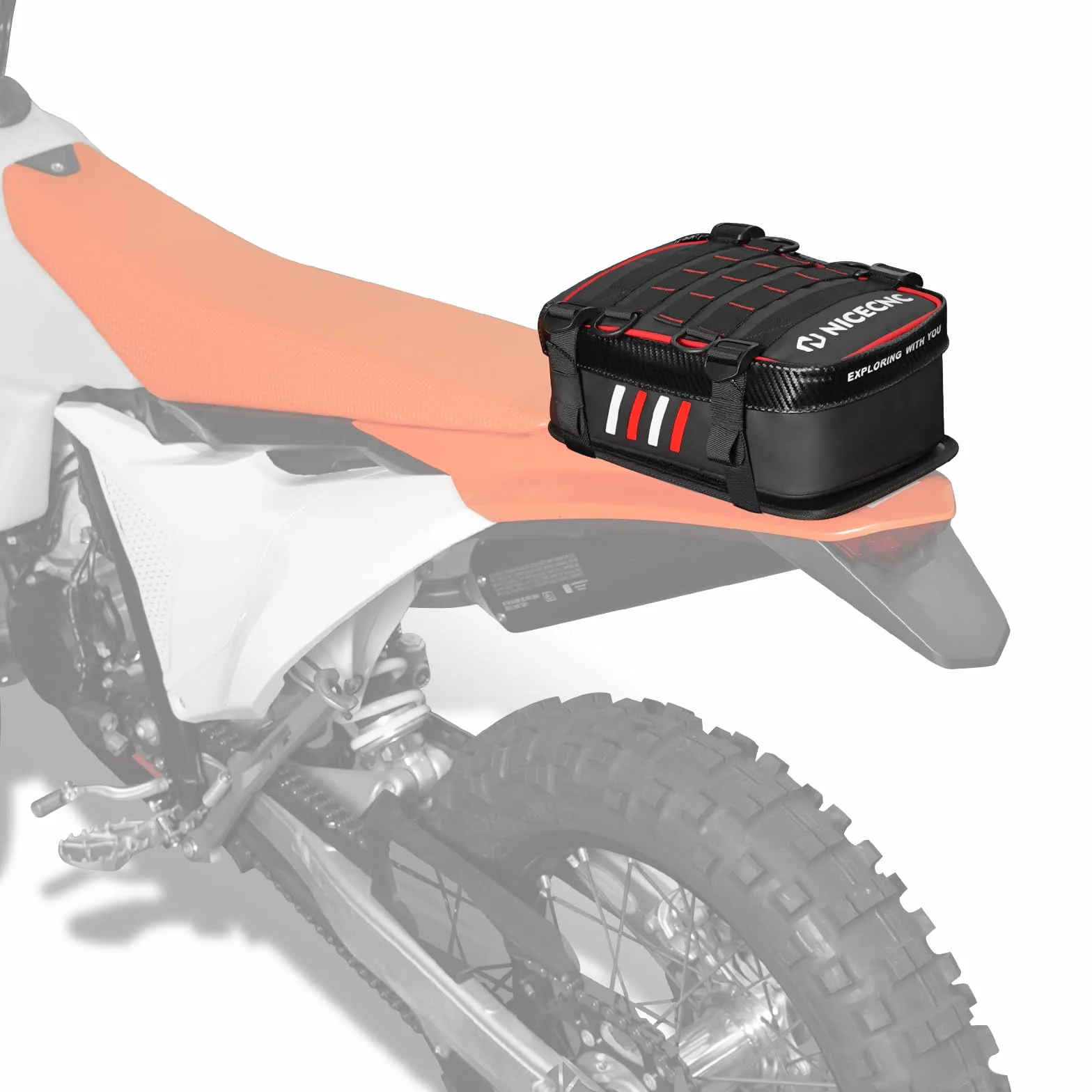NICECNC Borsa Fender posteriore impermeabile per Dirt Bike Motocross Tool Organizzatore universale