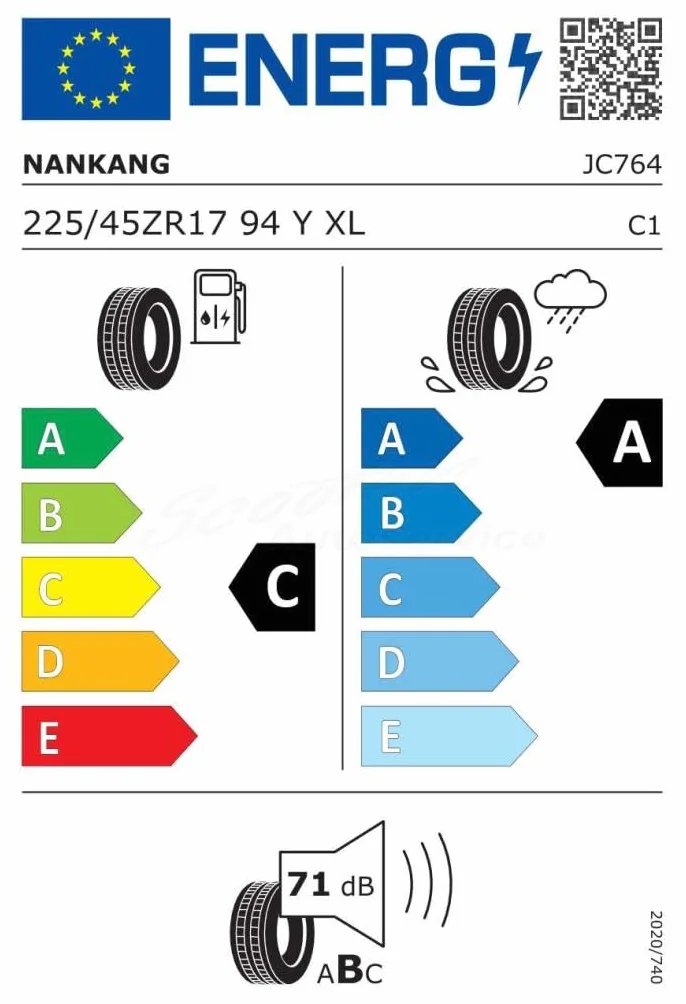 Nankang AS-2+ XL - 225/45R17 94Y - Pneumatico Estivo