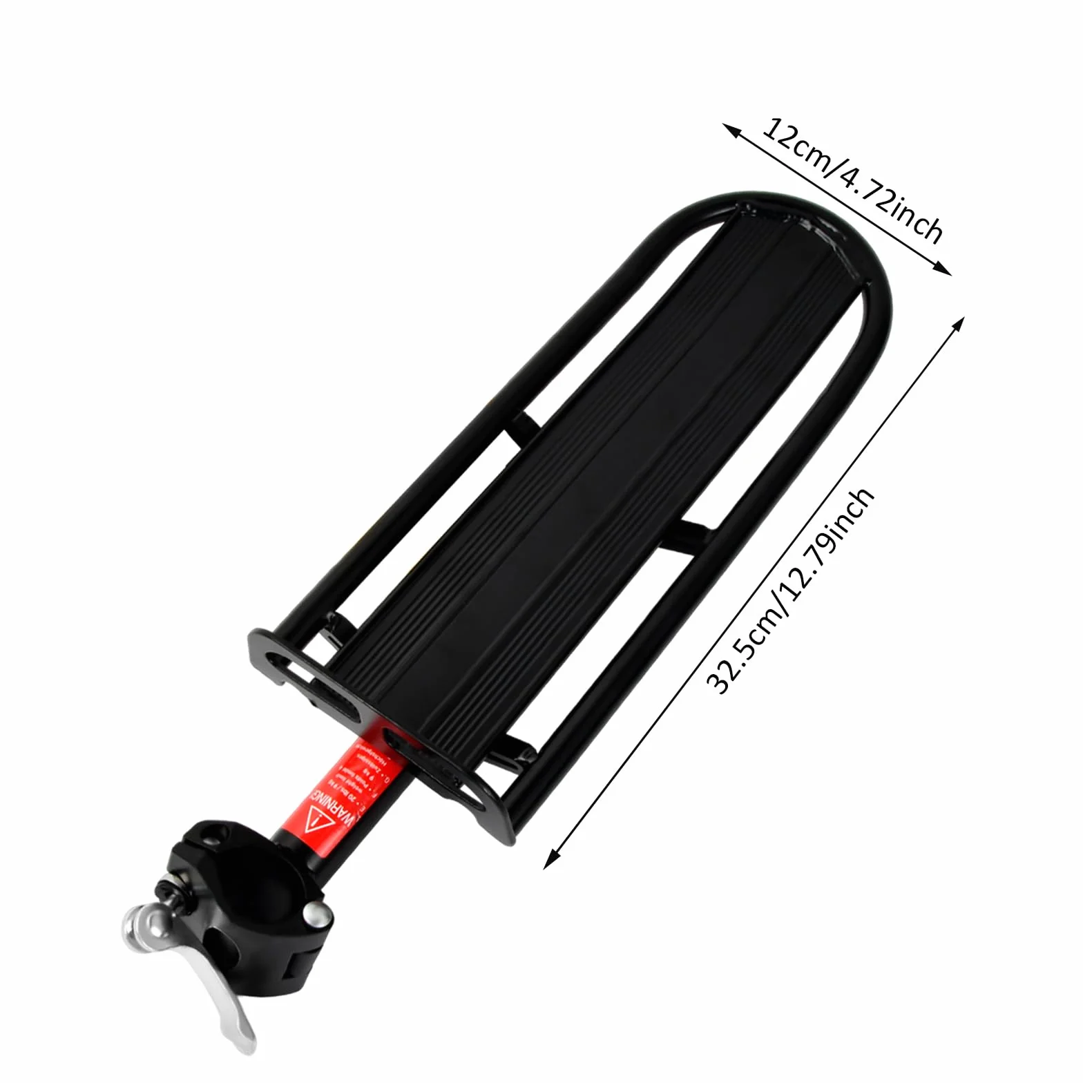 Portapacchi Bagagli per Bicicletta, Portapacchi Posteriore per Bici Regolabile, Bike Luggage Cargo Rack con Sgancio Rapido, MTB Bike Cargo Carrier Rack in Lega di Alluminio, Carico Massimo 10KG/22Lbs