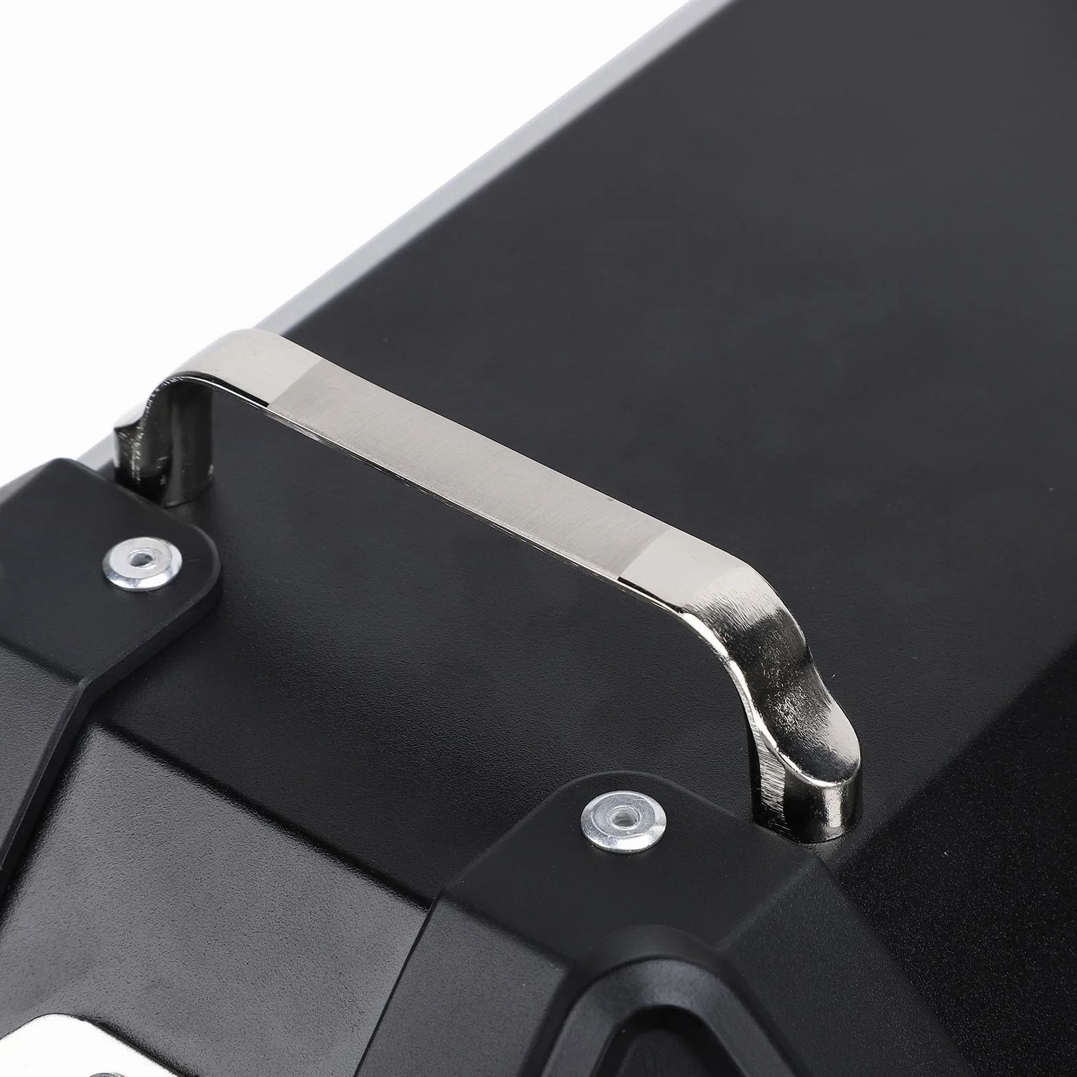 Custodia Laterale per Moto Custodia Rigida Portatile in Lega di Alluminio con Chiusura di Sicurezza Adatta per Motociclisti, Adatta per Riporre i Bagagli del Casco (BLACK)