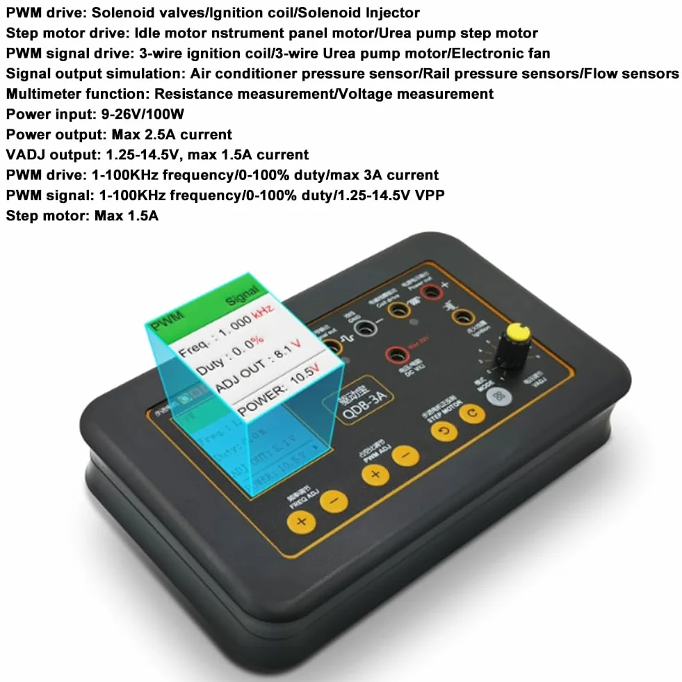 HUIOP QDB-3A Tester per bobine di accensione Drive Automobile Rilevatore di guasti auto