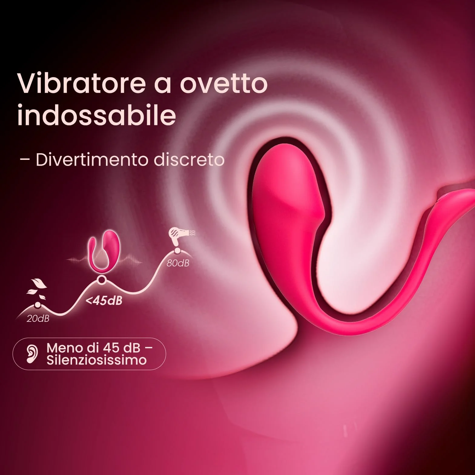 Ovetto Vibrante Donna Telecomando a Distanza APP Sex Toys, AI-Sync 10 Modalità Vibratore Silenzioso, Sexytoysys Coppia Vibratore Professionale Wireless Sex Toy, Giochi Erotiici per Coppie