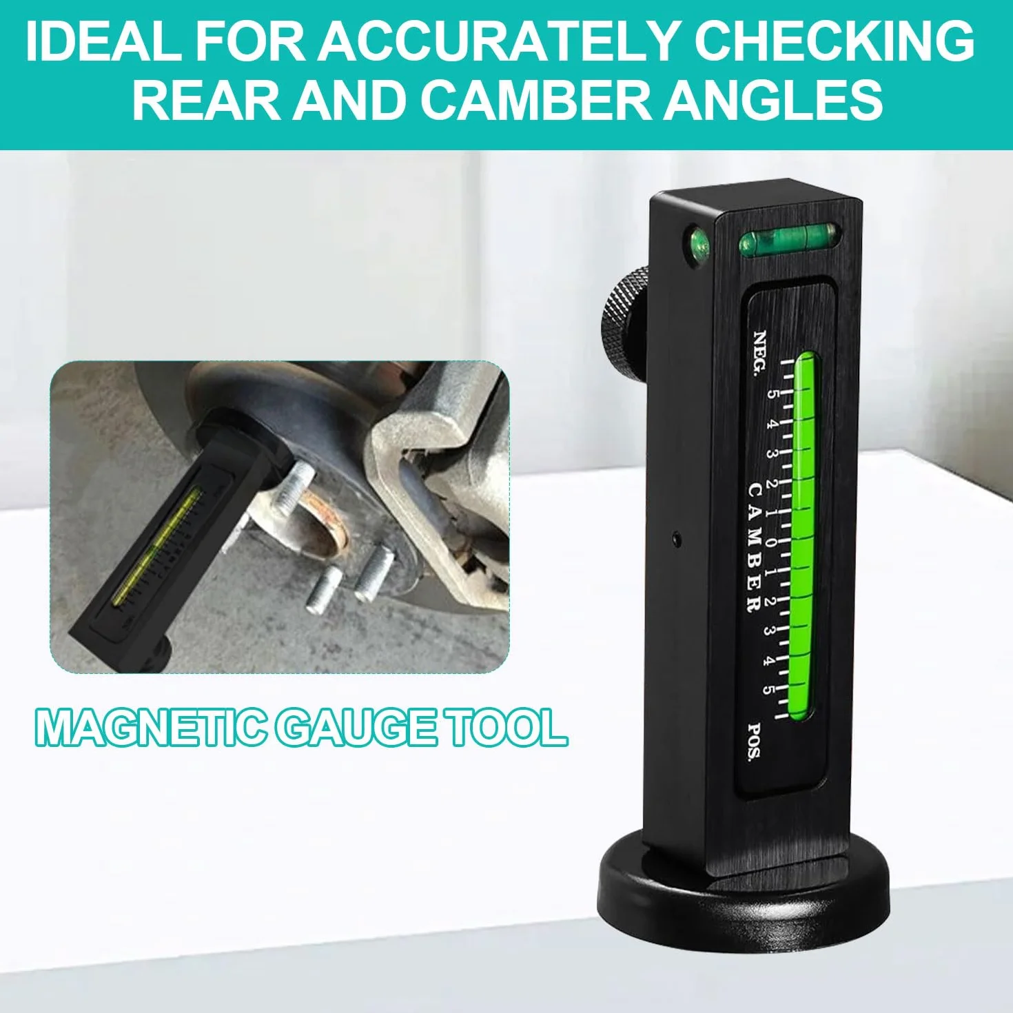 Strumenti Allineamento Ruote Auto, Multifunzionale Misura Magnetico Regolabile, Allineamento Campanatura Camber (1)