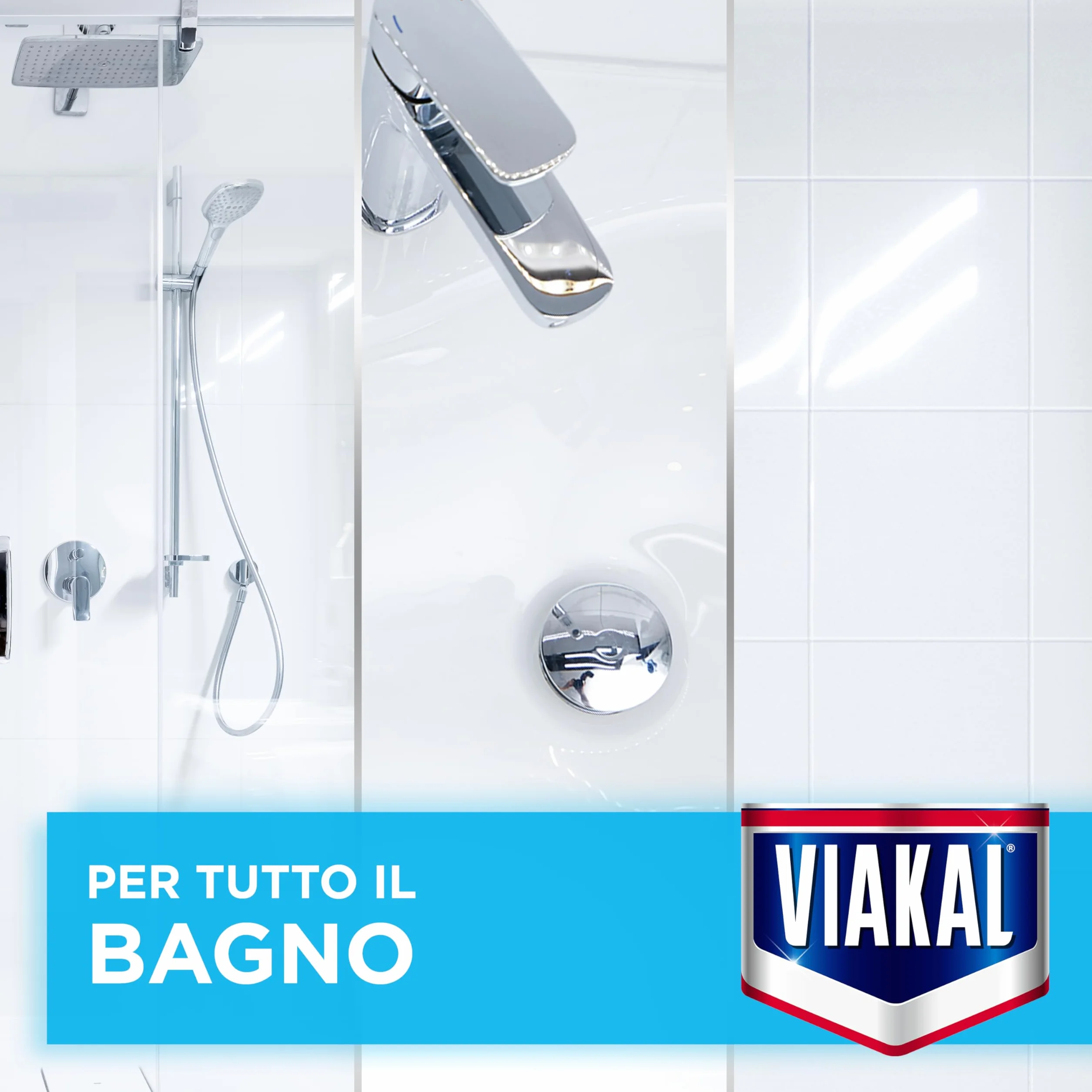 Viakal Spray Classico Anti-goccia 800ml Anticalcare Bagno