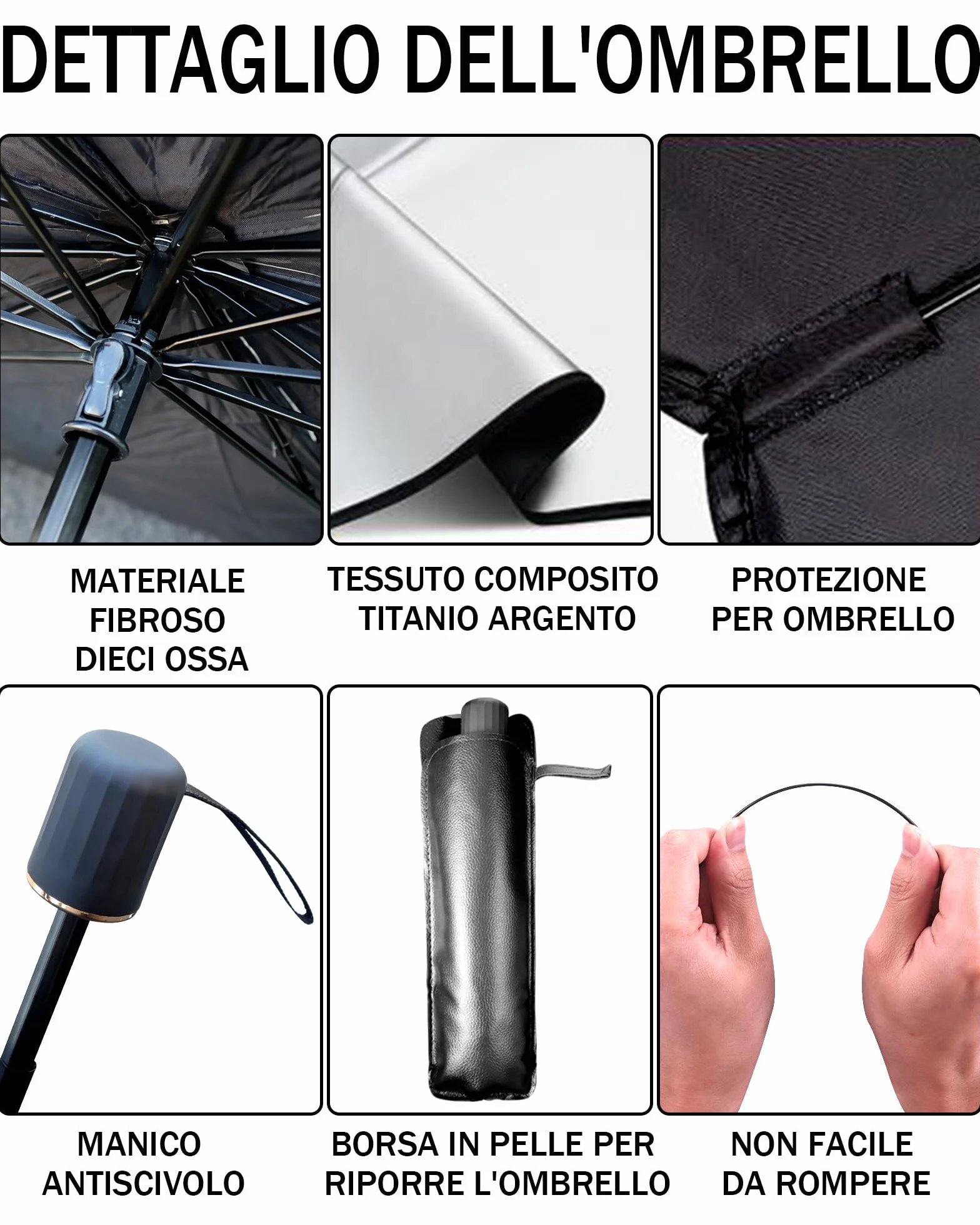 Parasole Auto Parabrezza Pieghevole Universale Blocca 98,6% Raggi UV Protezione