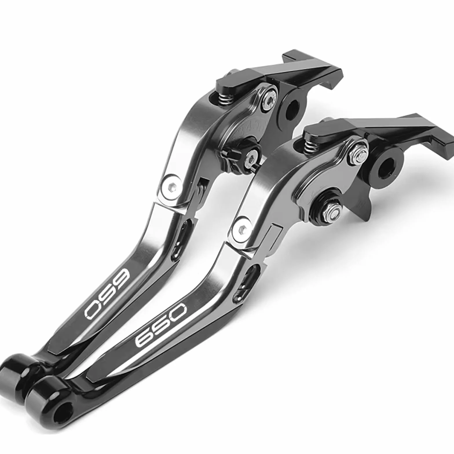 Kawasaki Z650 Z 650 2017-2025 NINJA650 VERSYS 650cc VULCAN S 650 Moto Leve Freno e Frizione Regolabili Estensibili (Grigio)