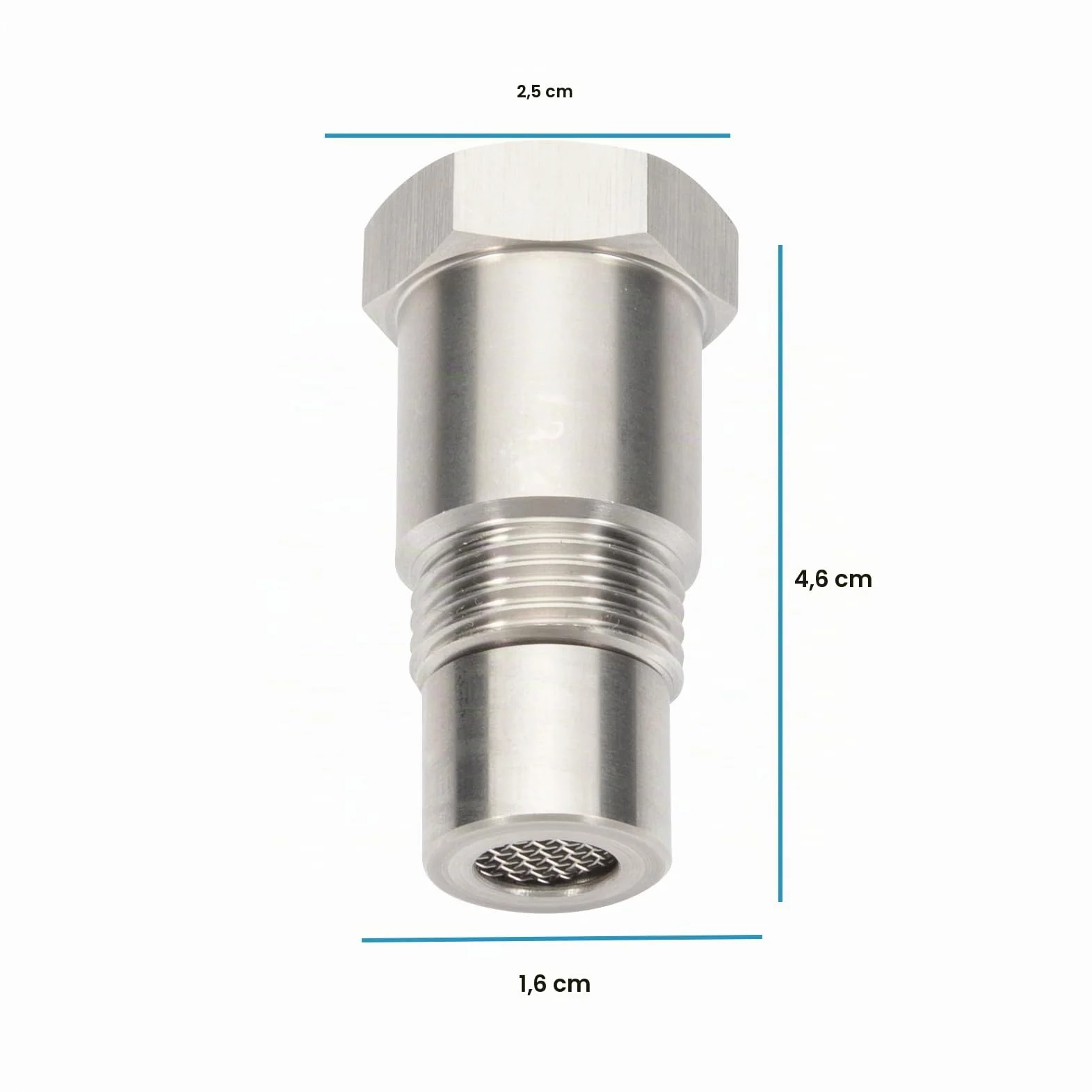 Prolunga Sensore Ossigeno M18x1,5mm 45mm Filtro Adattatore Sonda Lambda Konuooer per Scarico Auto