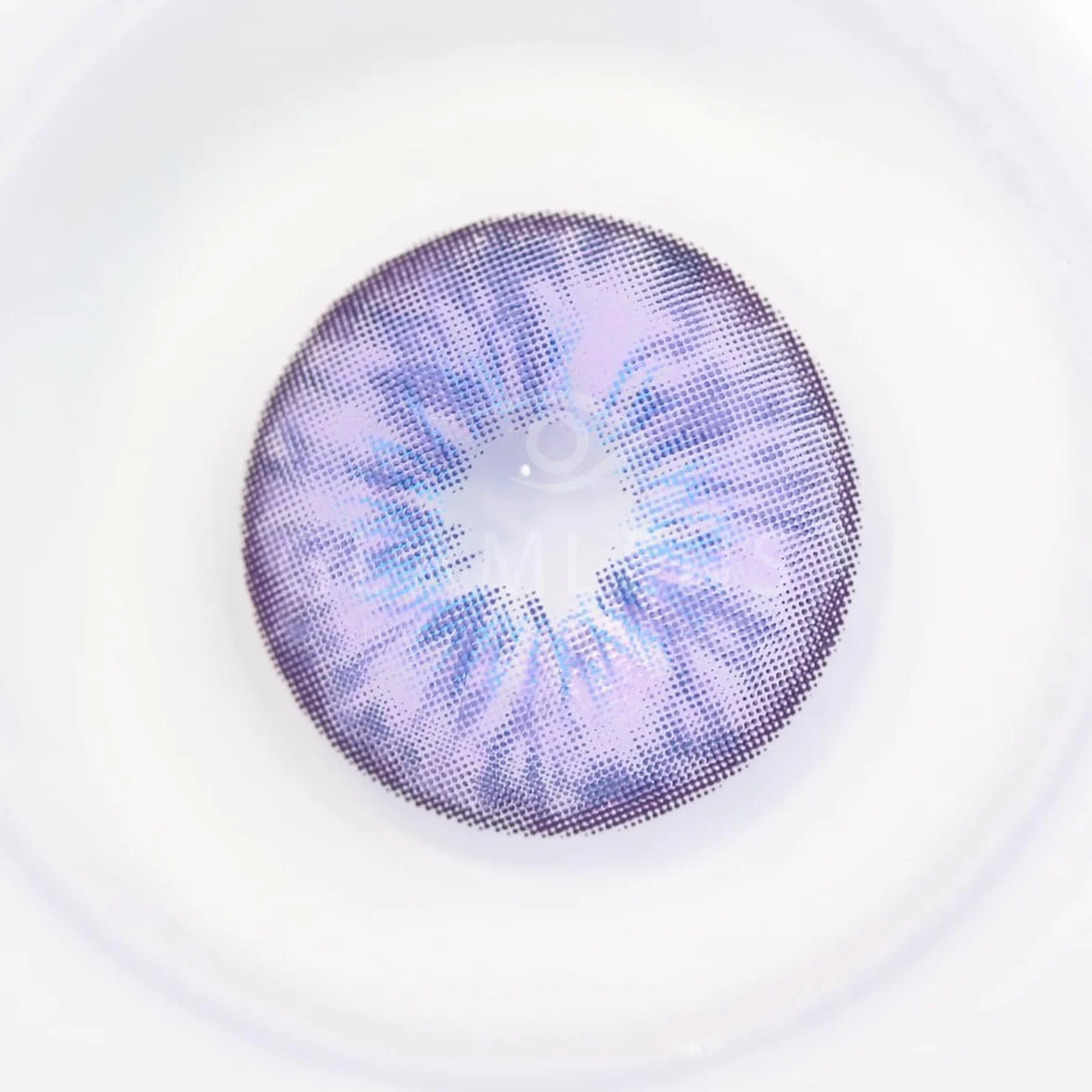 GLAMLENS Lenti a Contatto Colorate Viola Madrid Violet - Silicone Idrogel - 2 Pezzi - DIA 14,00 - 0.00 Diottrie