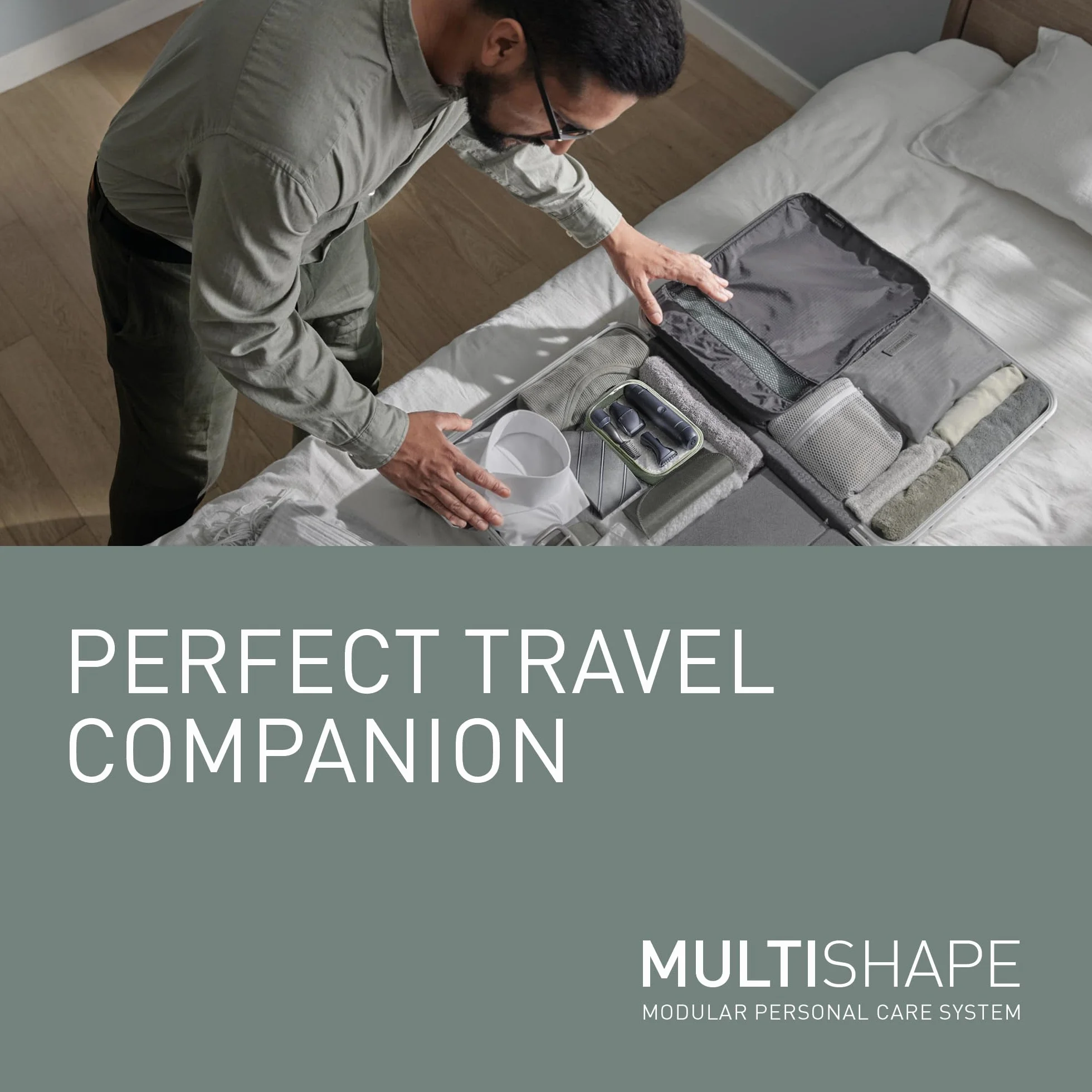 Panasonic MULTISHAPE ER-CTW1 Modulare Sistema Cura Persona Regolabarba Tagliacapelli Uomo Nero