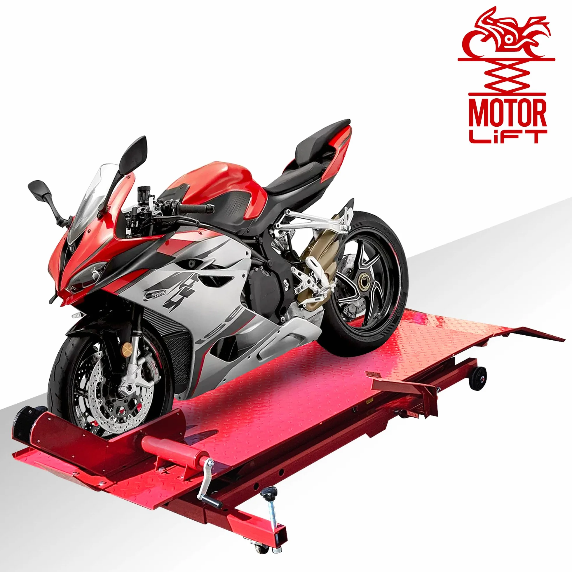 MotorLift450 Rampa di montaggio moto sollevatore idraulico 450 kg
