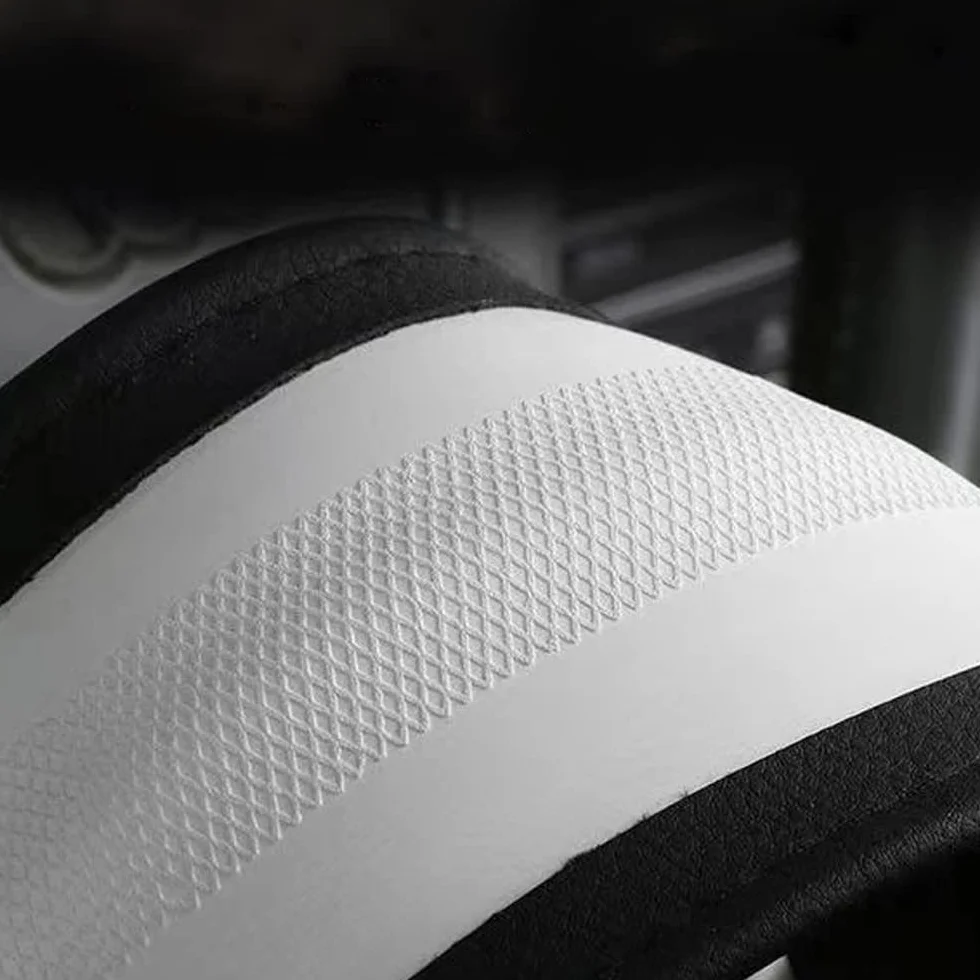 Coprivolante auto personalizzato per Tesla, in pelle nappa, ultra sottile, design antiscivolo e modifica degli interni dell'auto (per Tesla Model 3/Y) (nero)