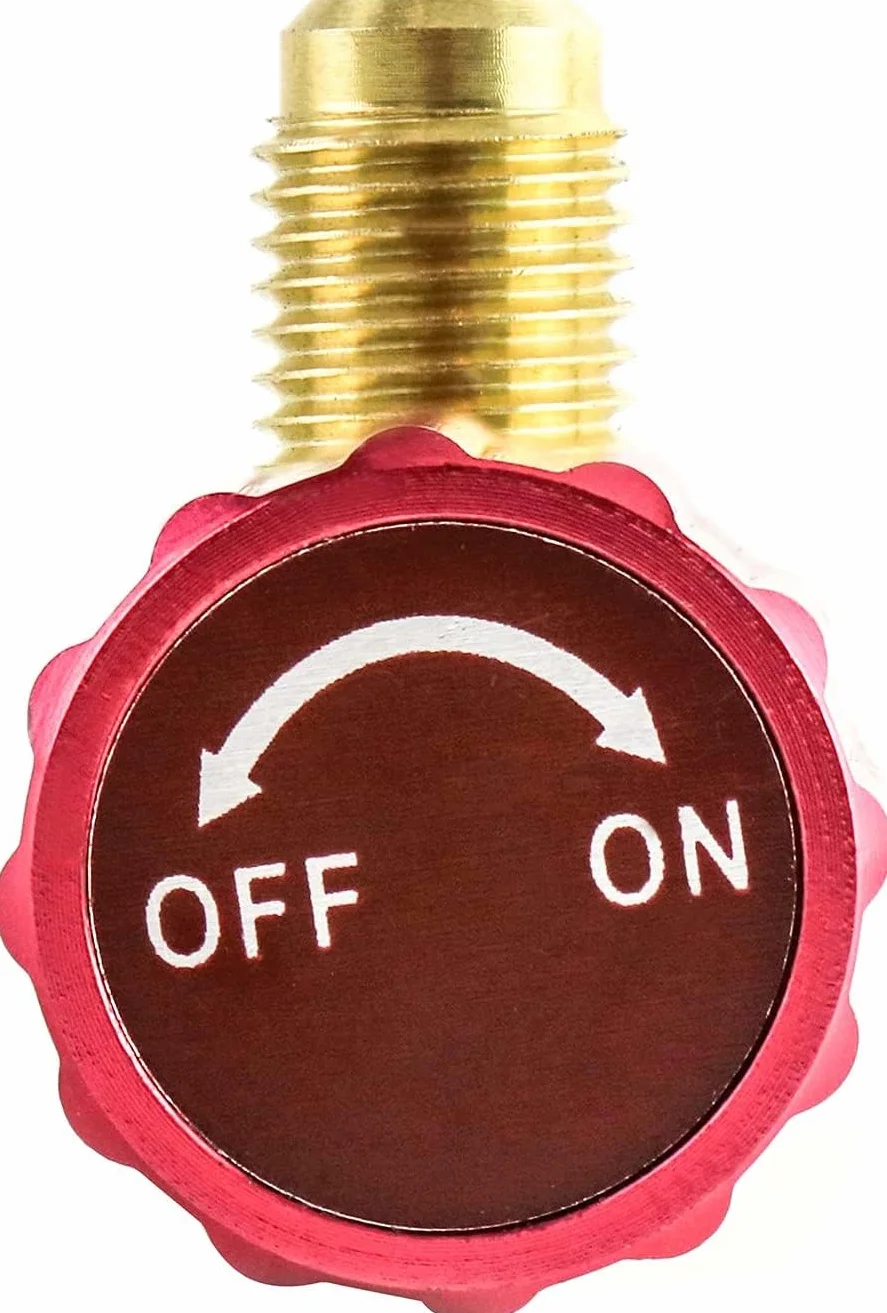 Rubinetto premivalvola shut-off R32 R290 R1234YF femmina 1/2 ACME SX uscita maschio 1/4 SAE PROFESSIONAL SERIES