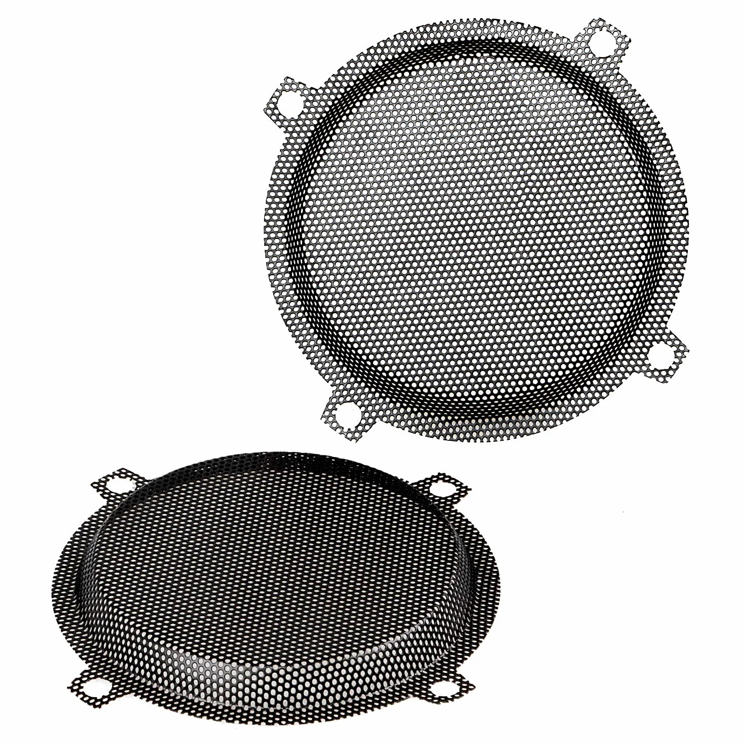 Griglie per altoparlanti anteriori di ricambio in rete metallica, colore nero, per Harley Touring Electra Glide Street Glide Trike 1996-2013, nero