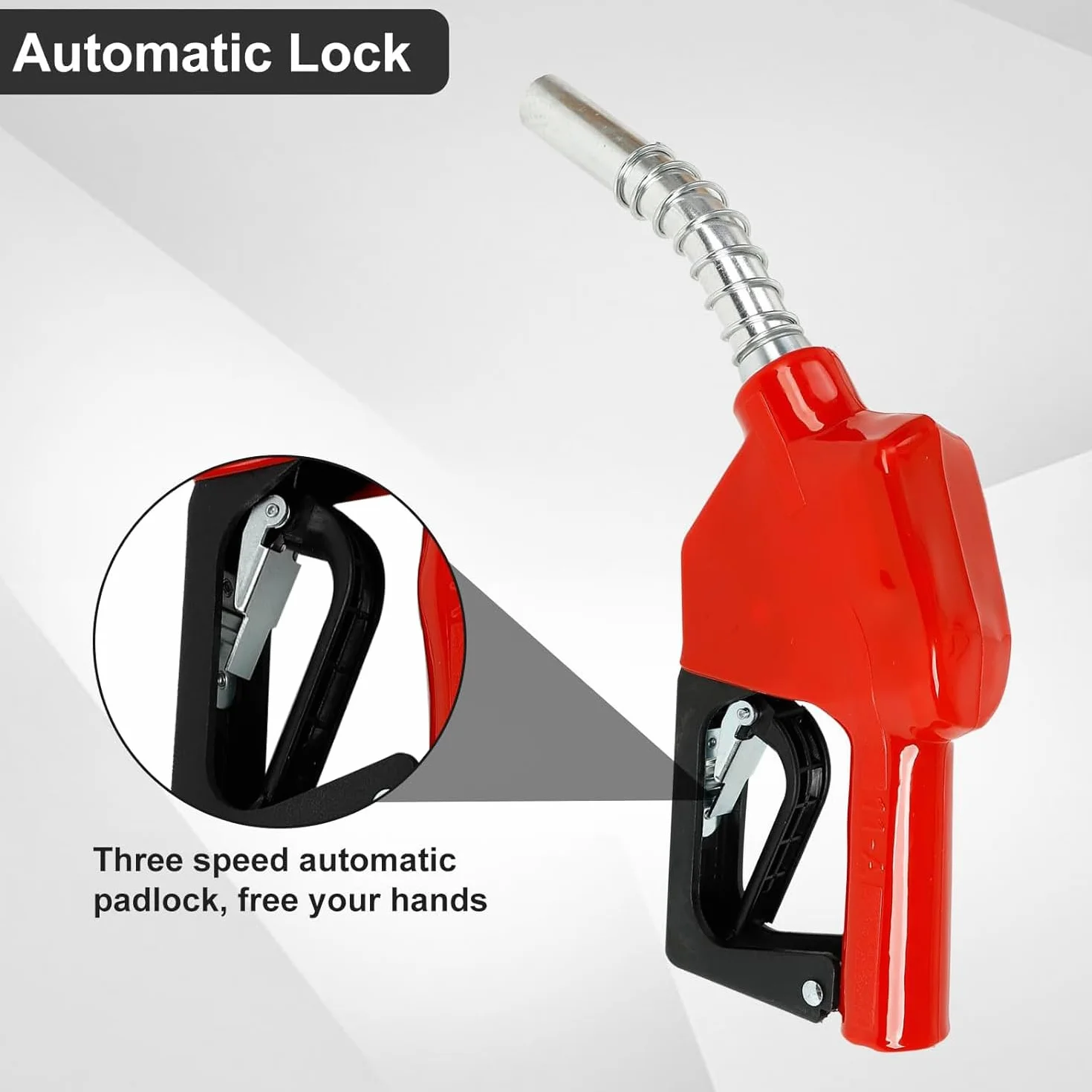 TOOSOAR Pistola per Pompa Diesel 11A con Raccordo per Tubo Flessibile 3/4"