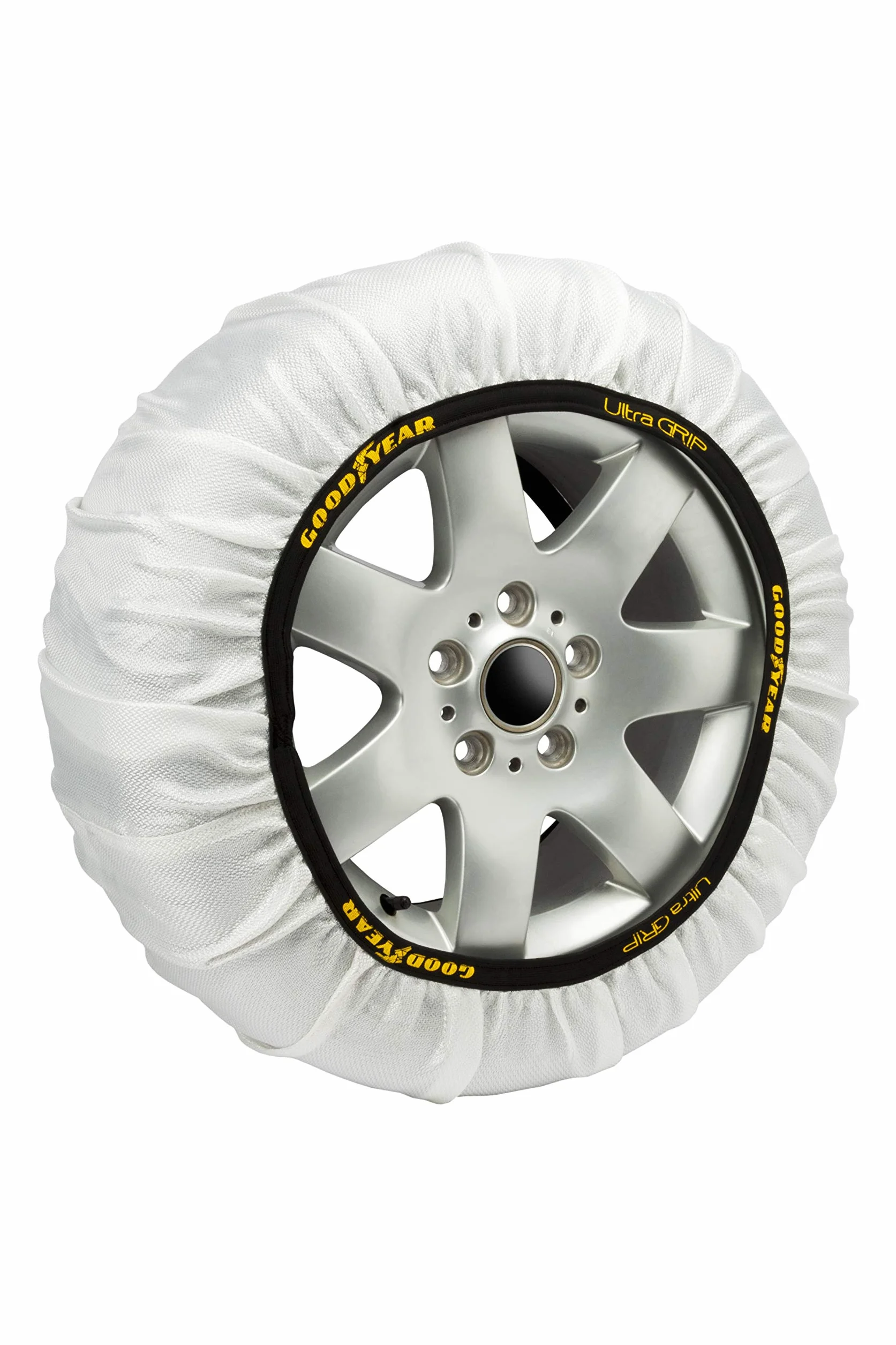 Goodyear Set di 2 Catene da Neve in Tessuto Ultra GRIP TAGLIA L per Auto R14-R20