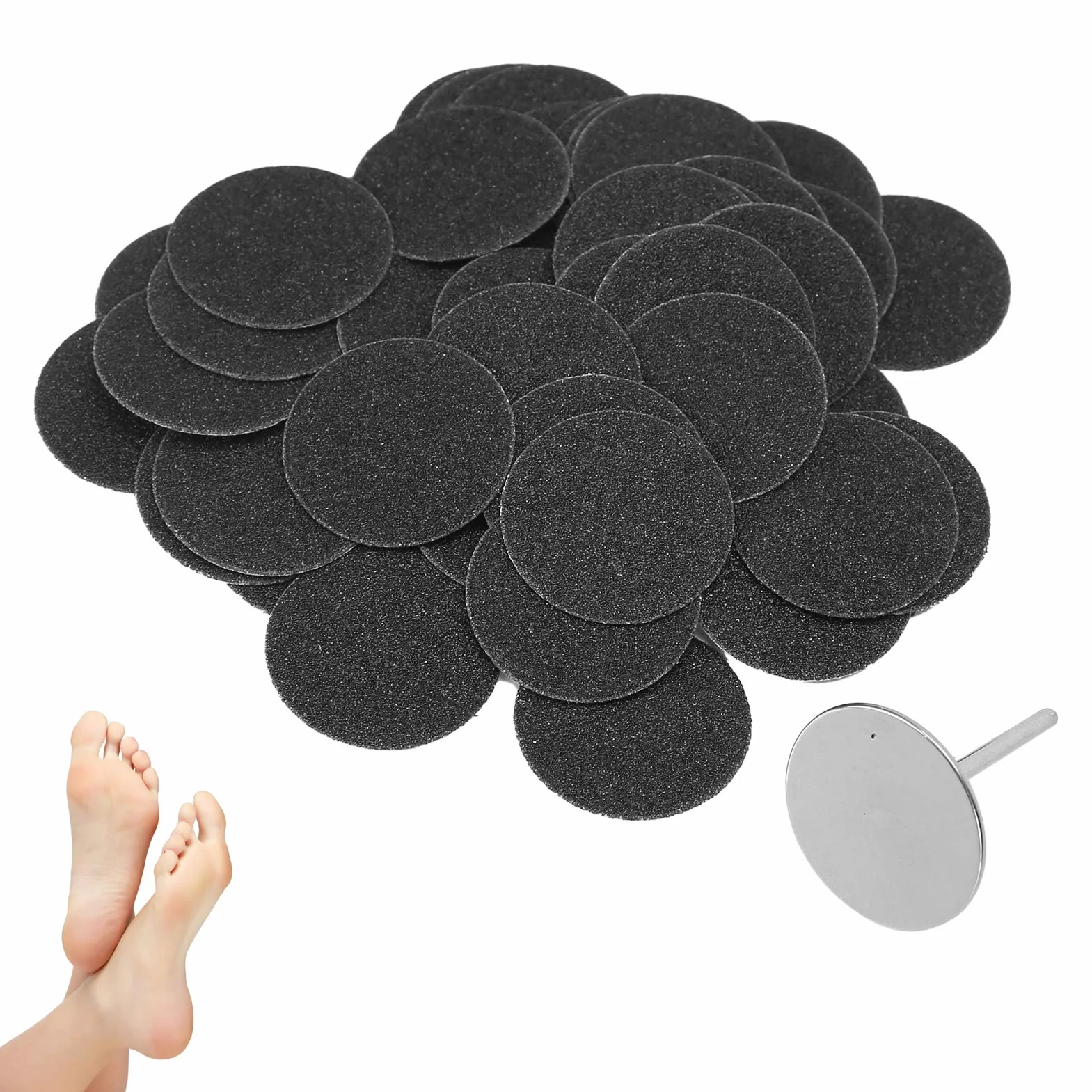 Strumento per pedicure con dischi abrasivi 25mm Carta vetrata per piedi