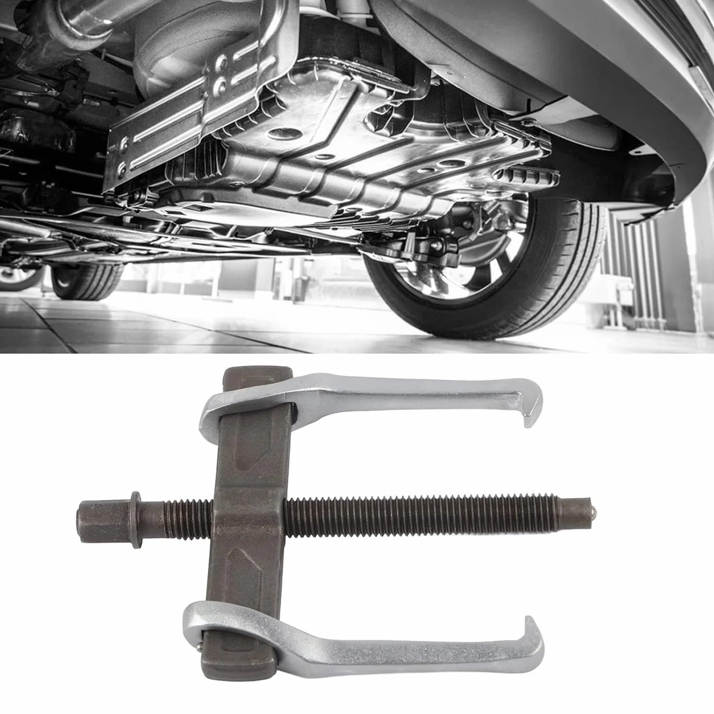 Estrattore a 2 Bracci da 100mm, Rinforzato Estrattore Universale a 2 Griffe, Estrattore per Cuscinetti a 2 Ganasce per Rimuovere la Puleggia e Il Cuscinetto del Volano (Acciaio al Carbonio)
