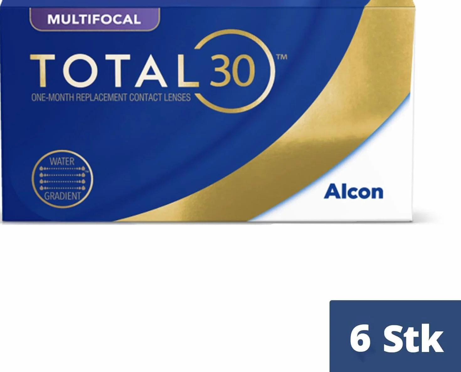 TOTAL30 Multifocal lenti a contatto mensili 6 lenti BC 8.4 mm DIA 14.2 mm ADD MED -05.25 diottrie