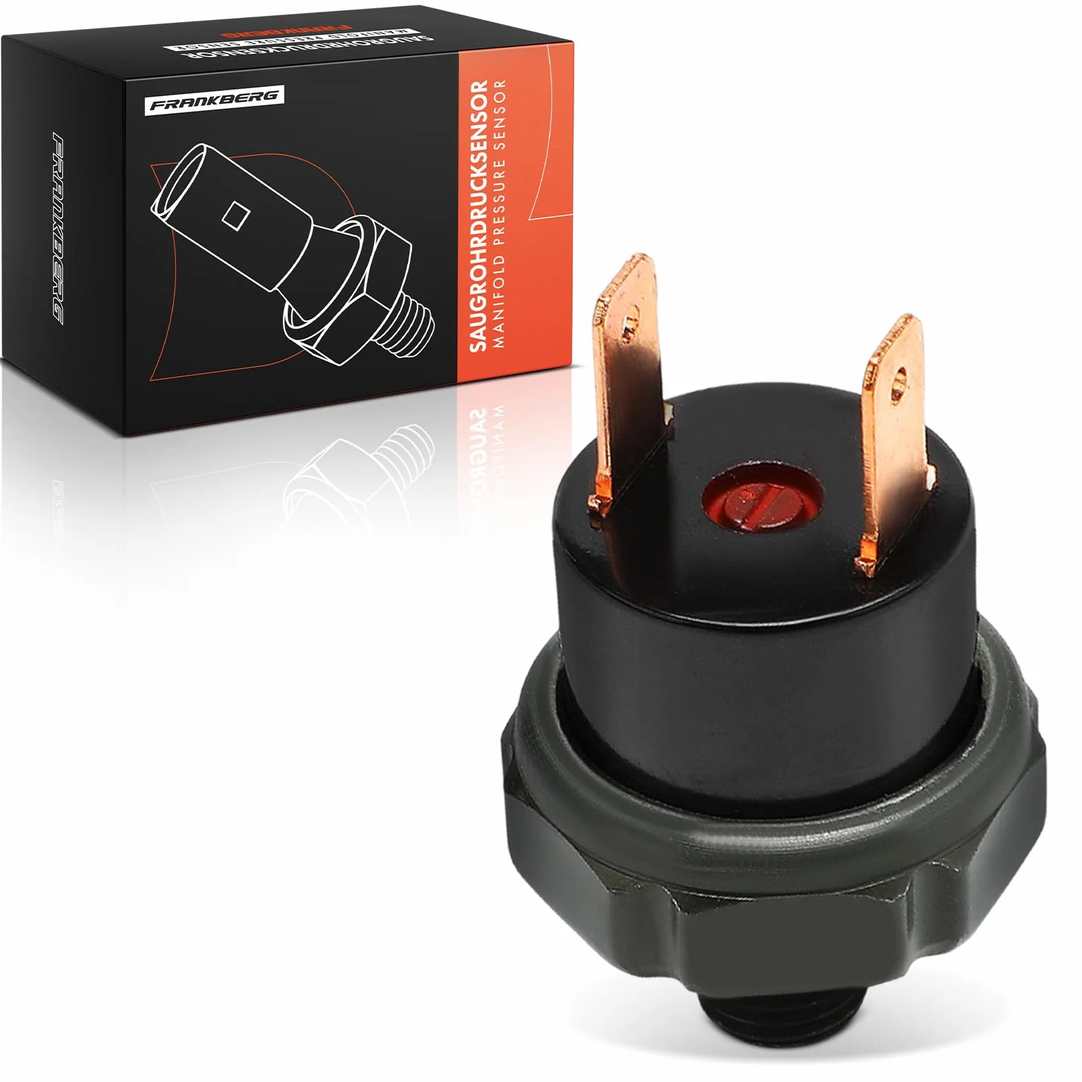 Frankberg Sensore di pressione del tubo di aspirazione 2-Poli Compatibile con 124 Classe E Classe G Classe S SL Sprinter 2-T Sprinter 3-T Sprinter 4-T Replace# 1248213651