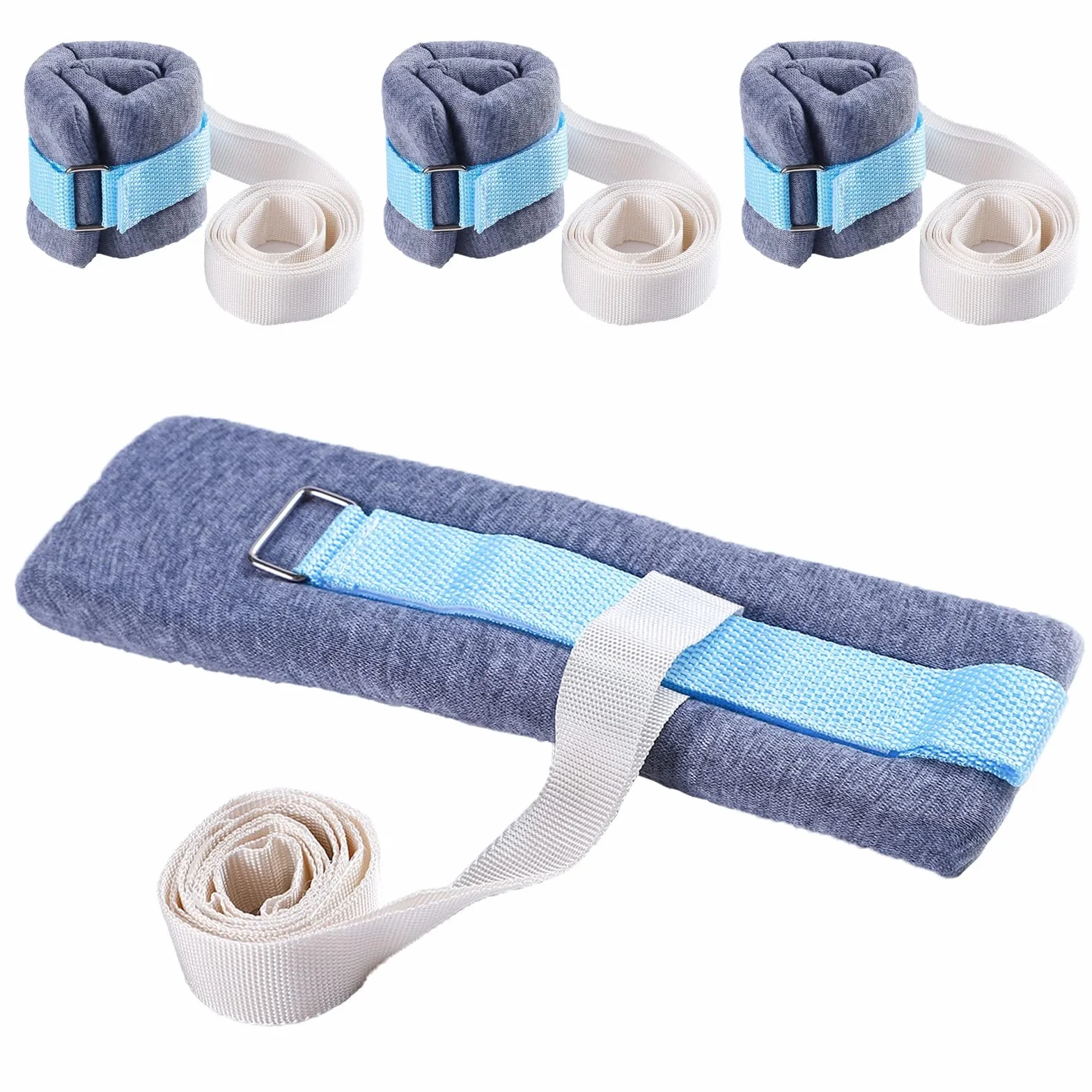 Cinghie anti-strangolamento in spugna 4PCS per arti letto ospedaliero paziente cintura di ritenuta anti-estubazione