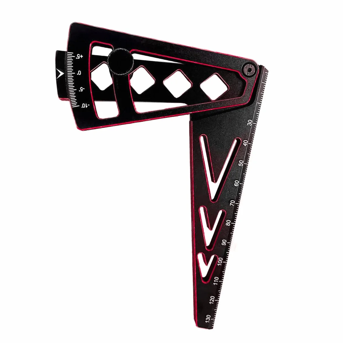 Regolabile Altezza Righello Camber Auto RC 1/10 1/8 1/7 Strumento Allineamento Universale Nero Rosso