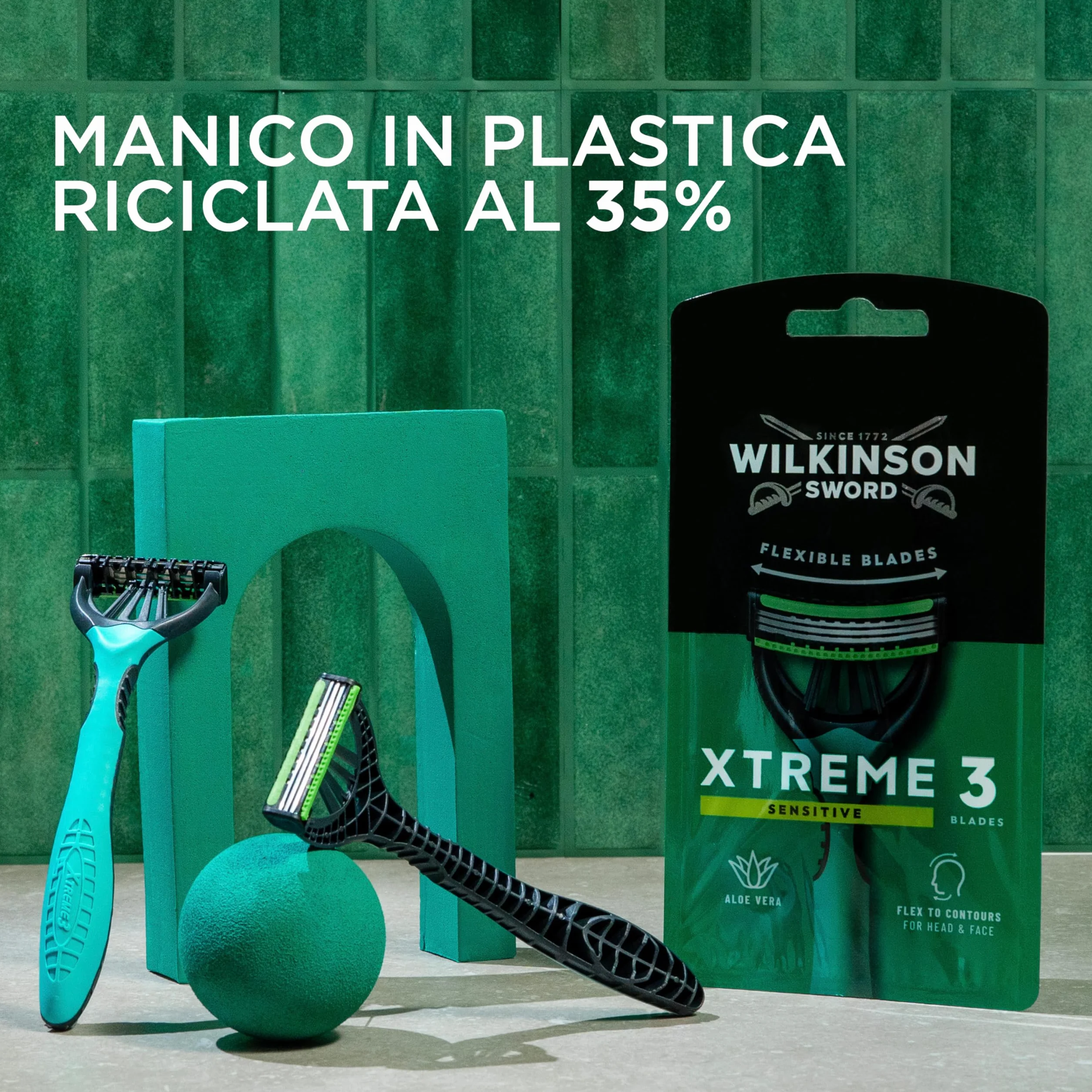 Wilkinson Sword Xtreme 3 Sensitive 8+4 rasoi usa e getta da uomo