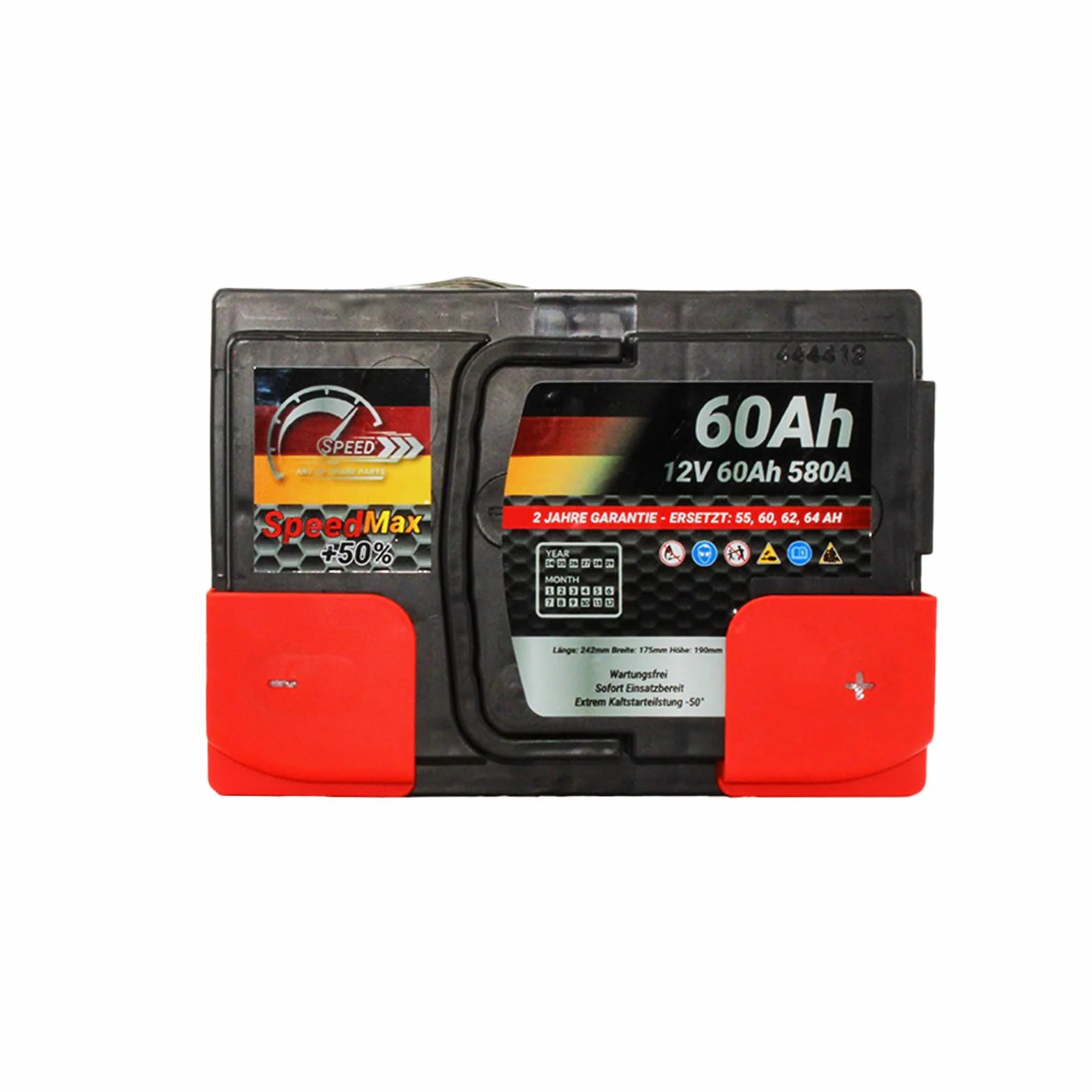 SMC Batteria Auto Speed Max L2 60Ah 580A EN 12V Polo Positivo Destra