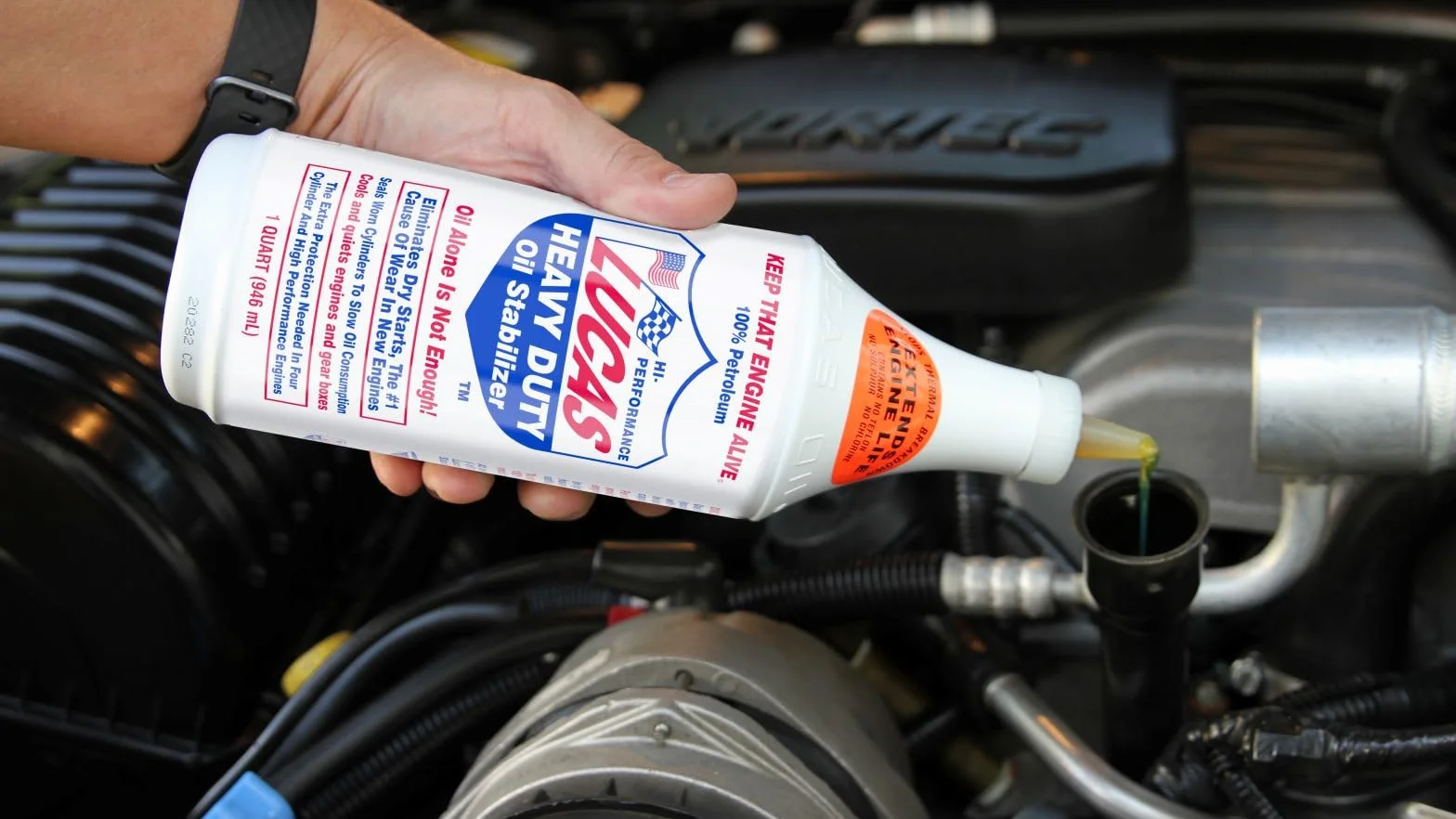 Lucas Oil 10001 Stabilizzatore dell'Olio per Impieghi Gravosi 946ml