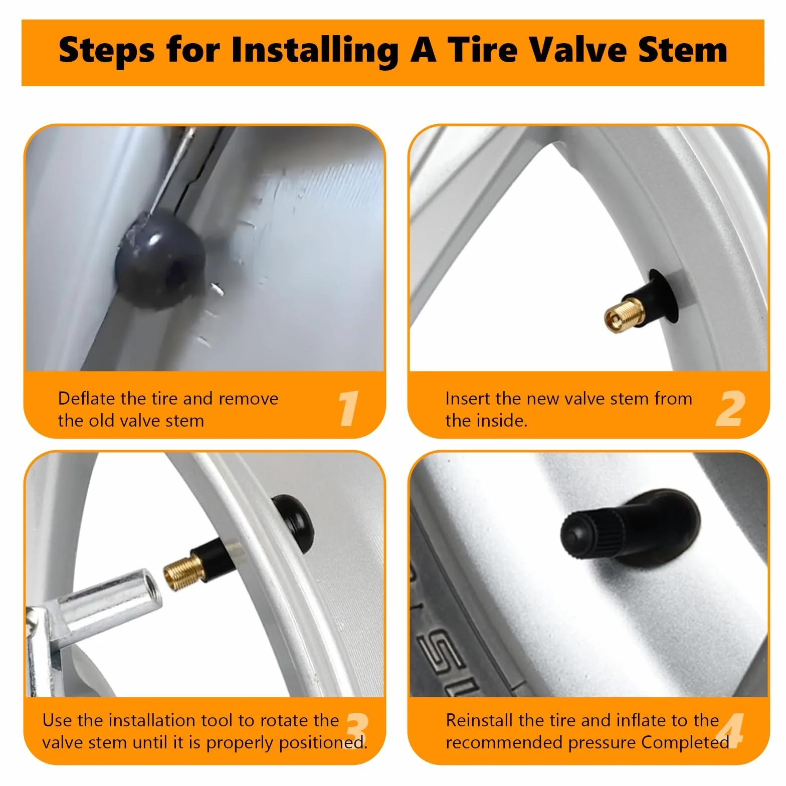 5 pezzi valvole pneumatico TR413 in gomma, valvola auto metallo, valvola pneumatico nera, valvole cerchione, universali