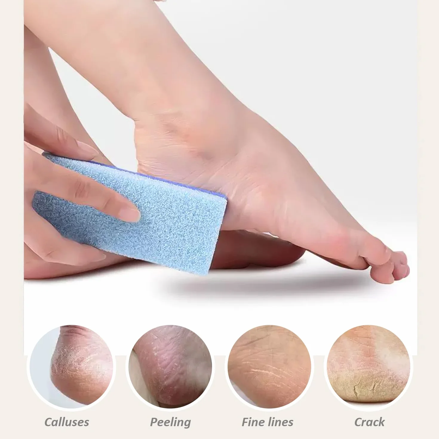 Spugne per pulizia piedi esfolianti pedicure rimozione calli pomice