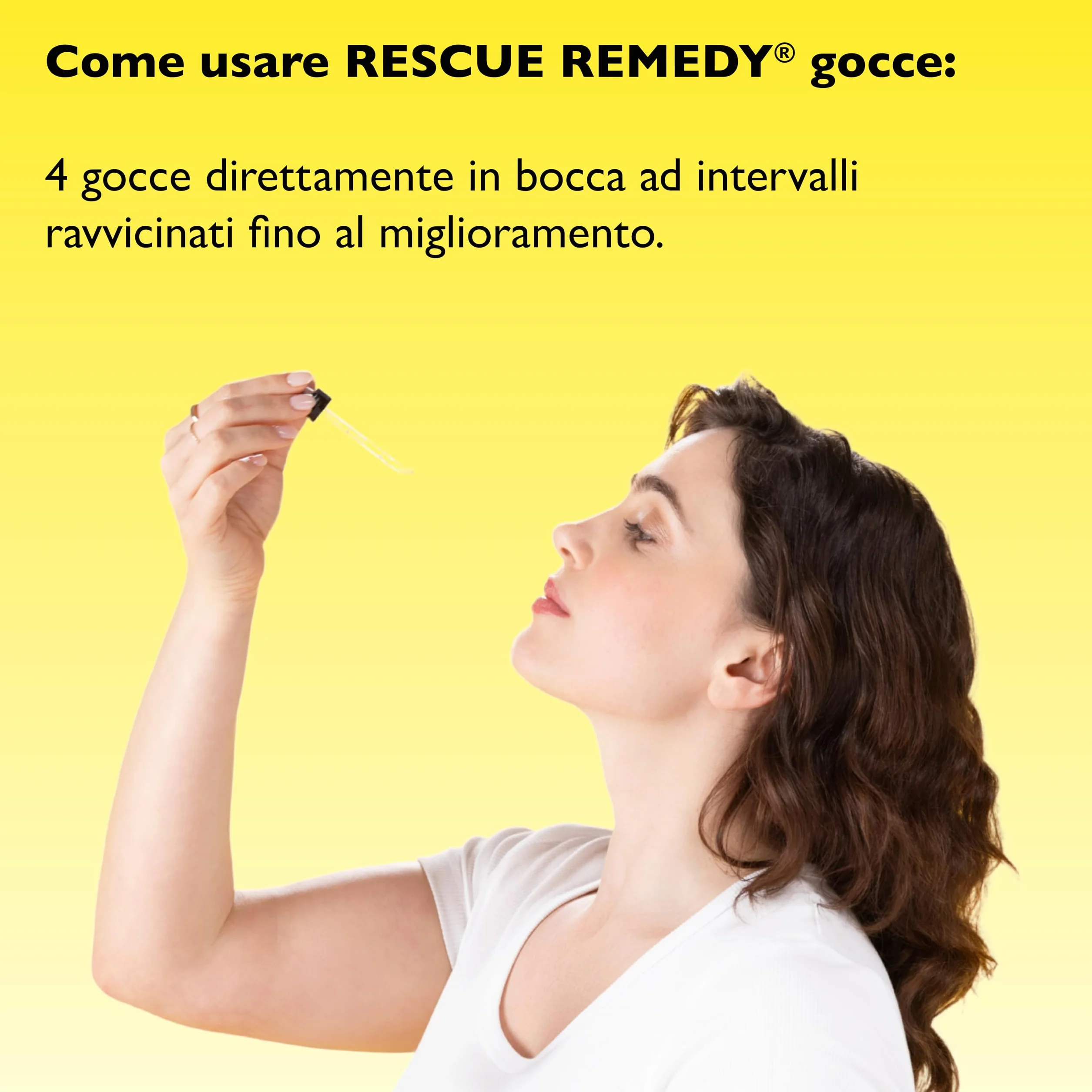 RESCUE Remedy Giallo Acceso 20 ml per Salute mentale con Alcol di Uva