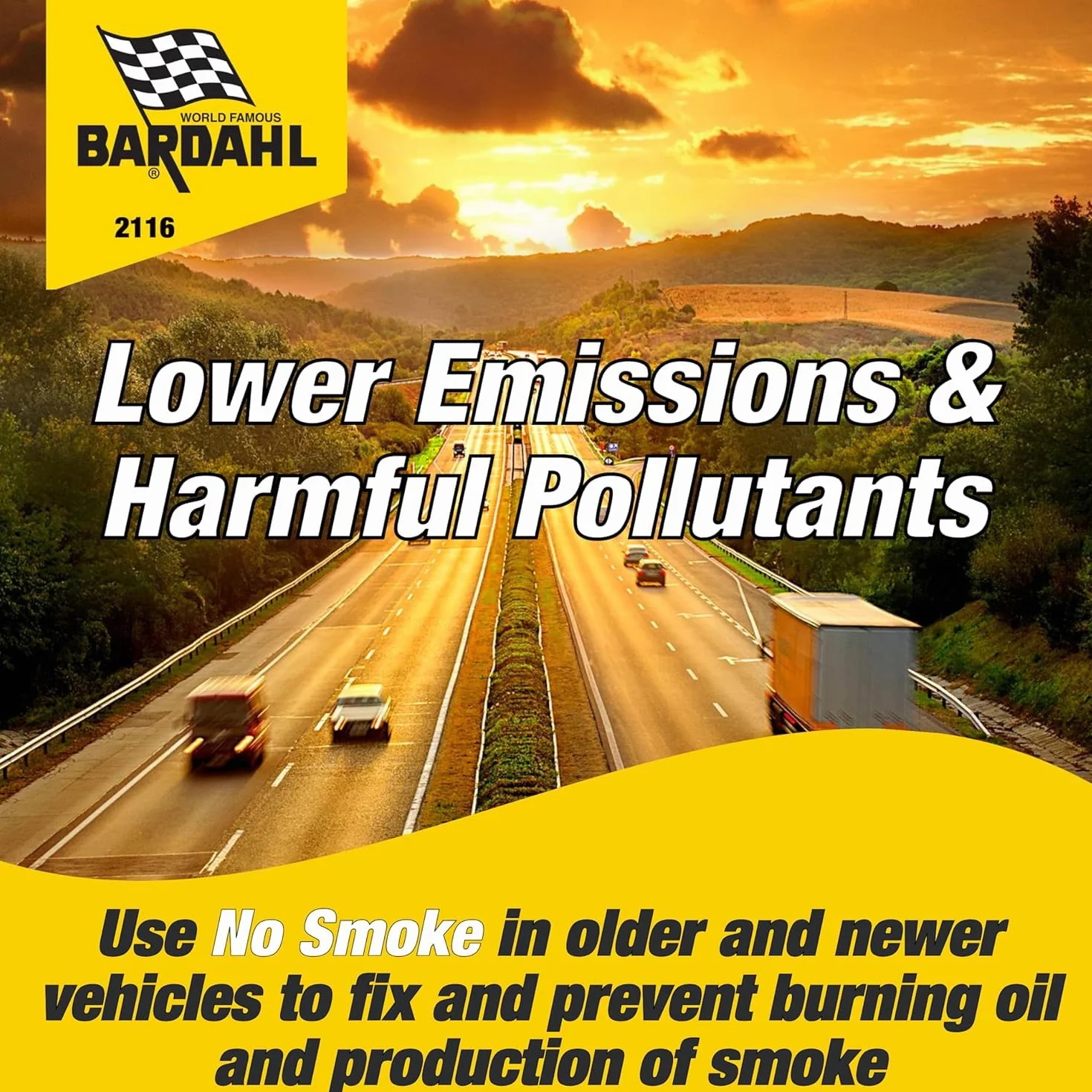 Bardahl Trattamento No Smoke 473ml - Aumenta Viscosità Olio Motore per Auto Benzina Diesel