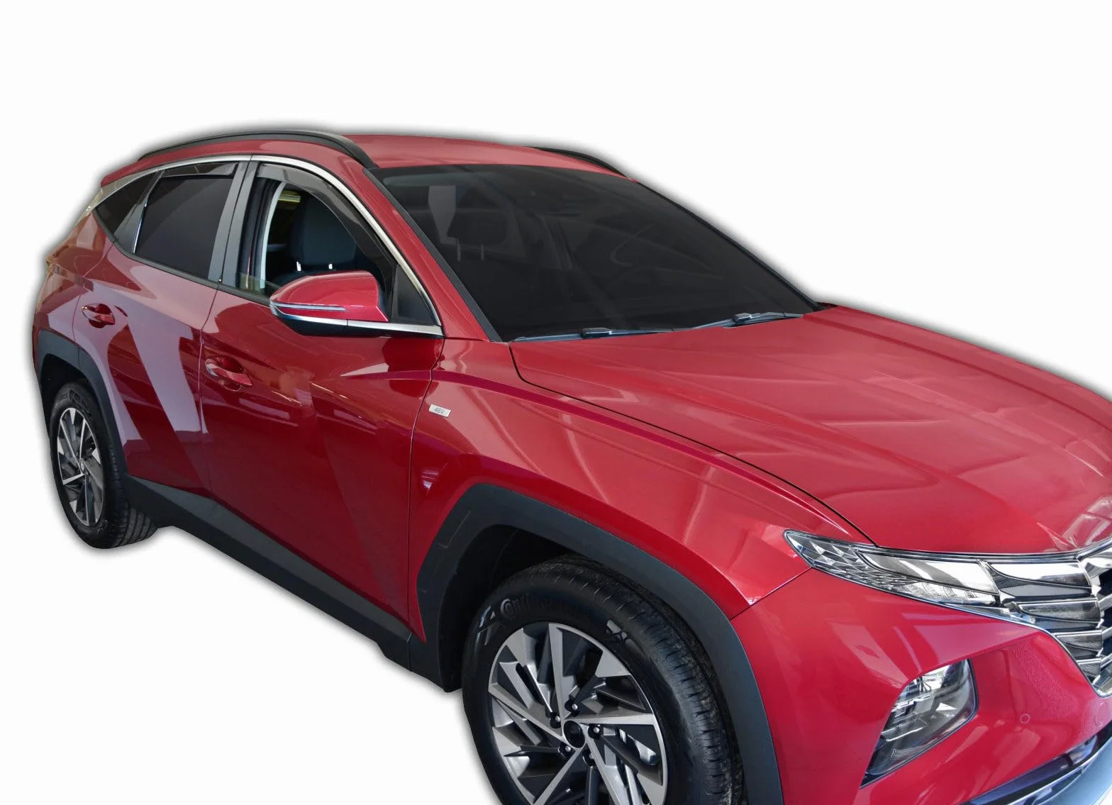 Deflettori d'Aria per Hyundai Tucson 4 dal 2020, Set da 4 Pezzi, Antiturbo Antivento Antipioggia, Nero Fumé