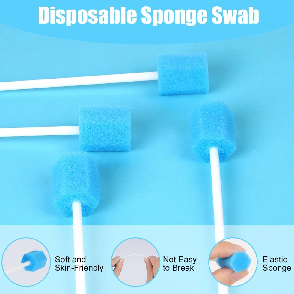ACWOO Bastoncini per Igiene Orale 100 PCS Tamponi Monouso Sterili