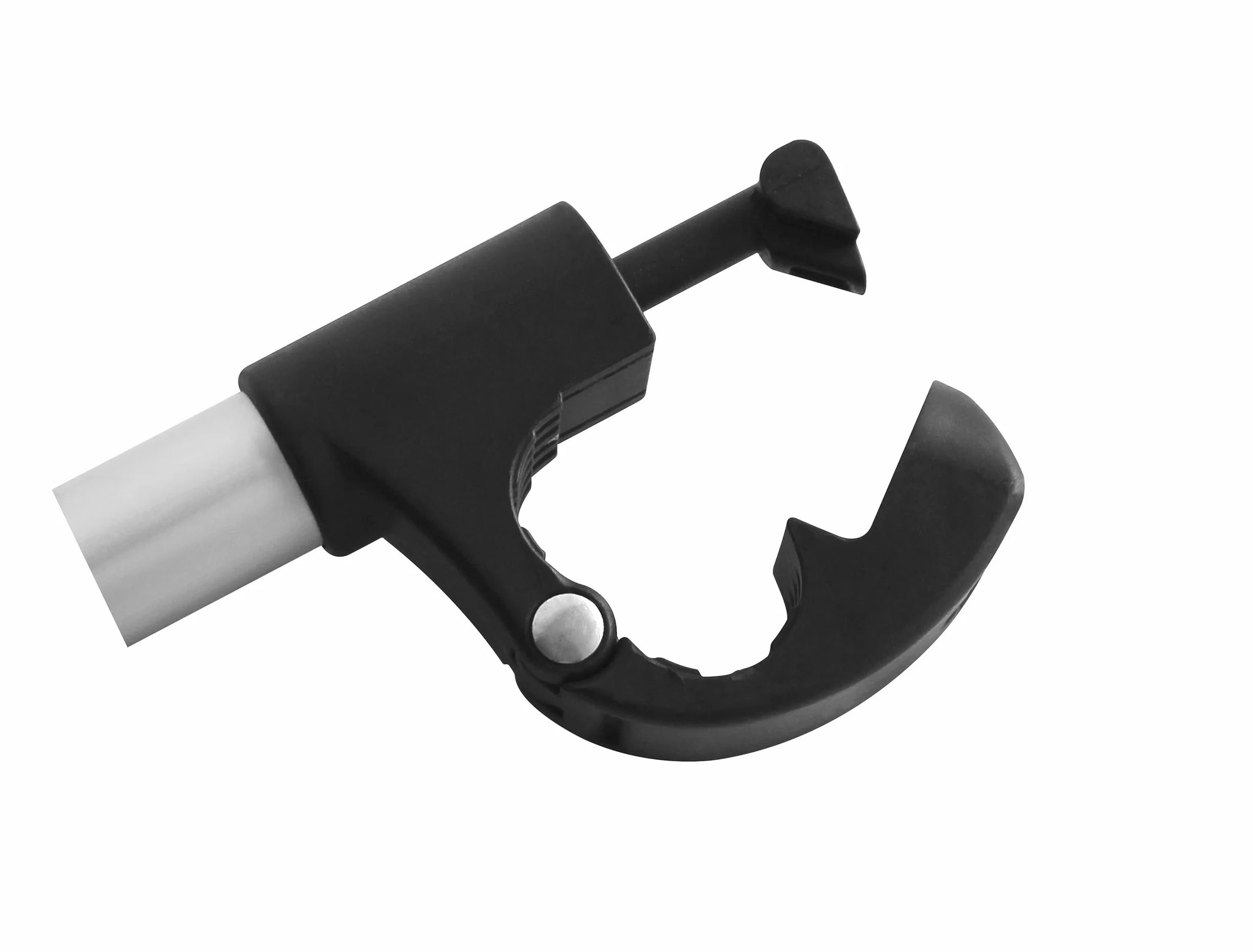 EUFAB 11629 - Supporto per telaio rimovibile, corto, Ø 25 + 30 mm, nero/argento