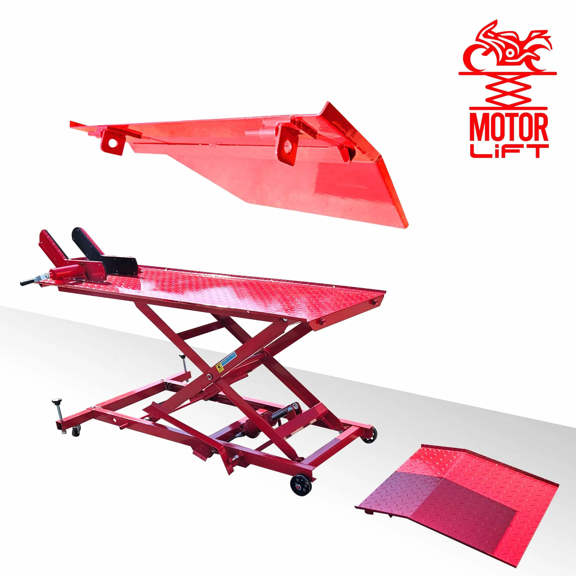 MotorLift450 Rampa di montaggio moto sollevatore idraulico 450 kg