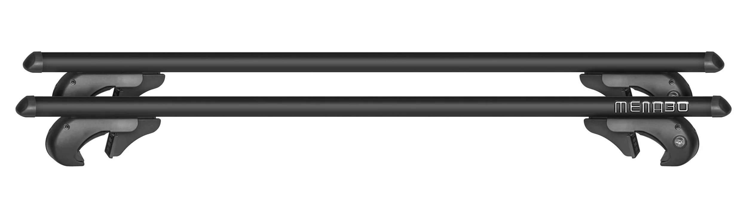 MENABO EAGLE Barre Portatutto da Tetto in Alluminio 120 cm 90 kg T-Slot 14 mm Nero