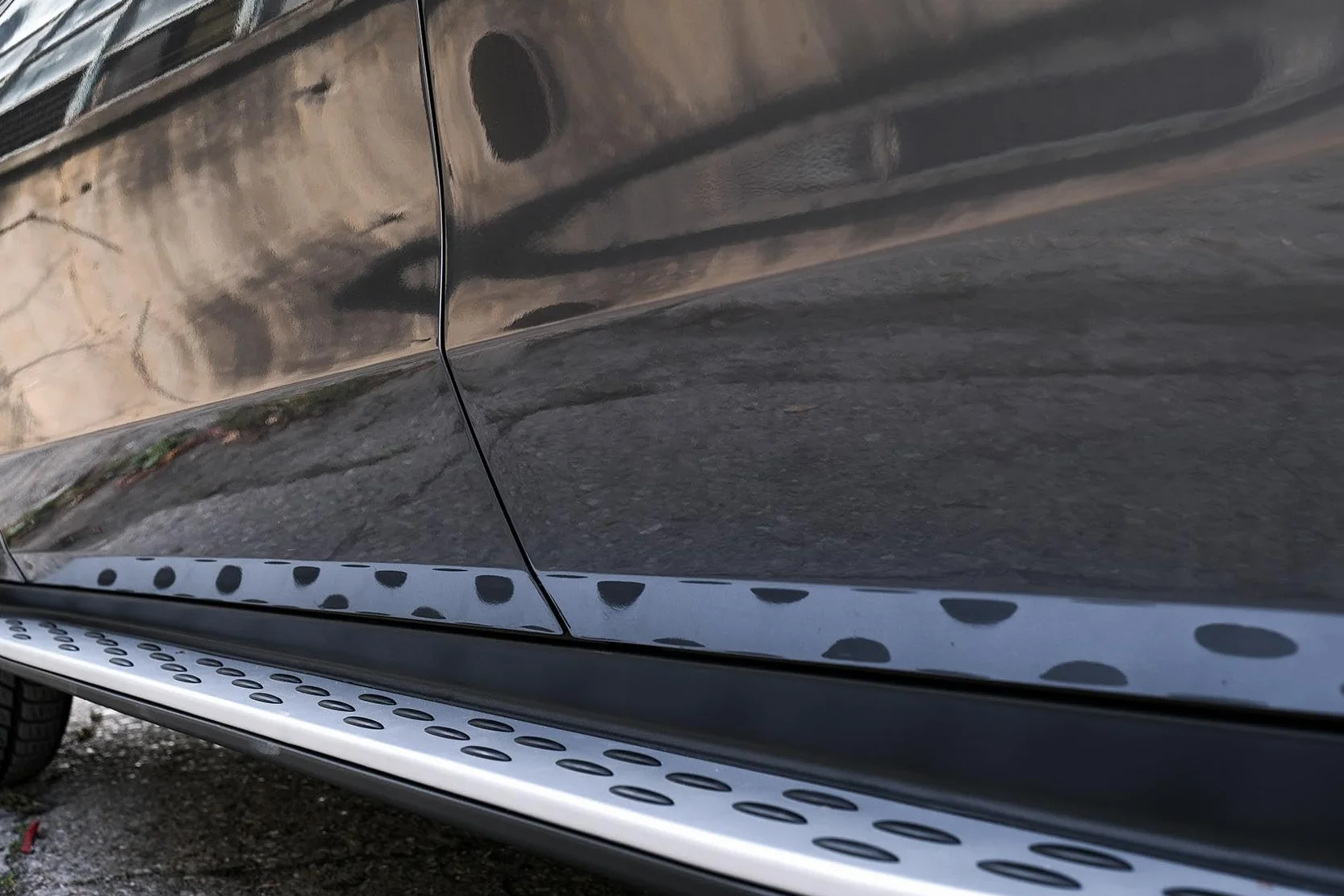 KITT Pedane laterali in acciaio inox e alluminio compatibile con GLC SUV X253 (2015-2022), GLC Coupe C253 (2016-2022)