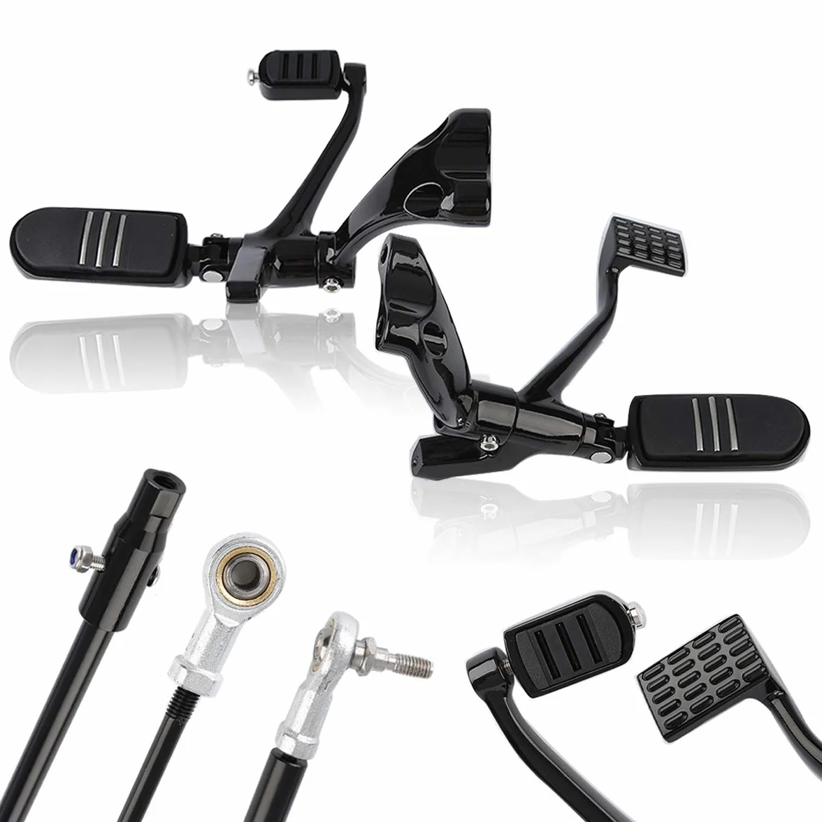 TCMT Comandi di marcia anteriori con leva a cricchetto per Harley Sportster XL 1200 883 2014-2020, stile B