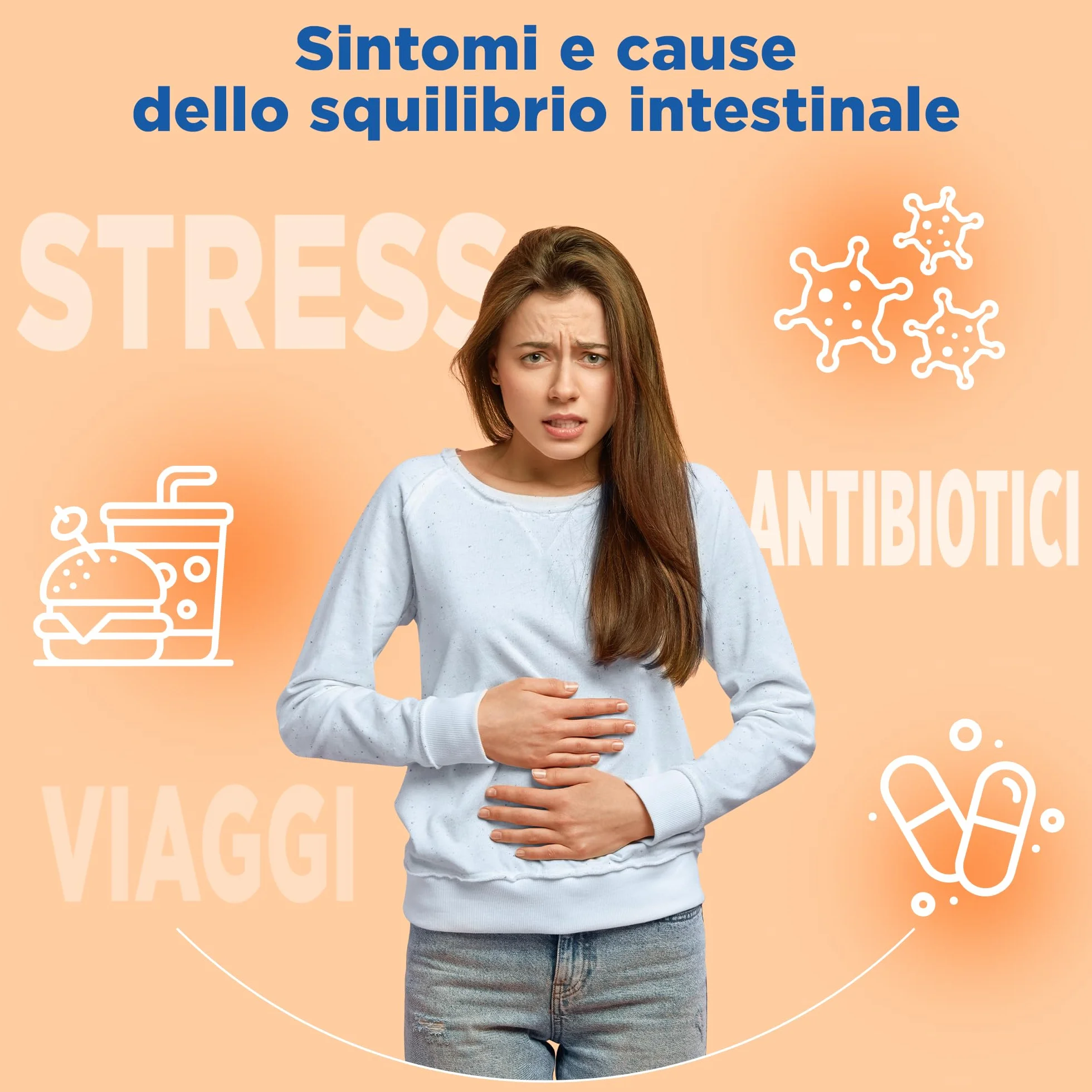 Lactoflorene Plus Integratore Fermenti Lattici Vivi con Zinco e Vitamine B 18 Flaconcini